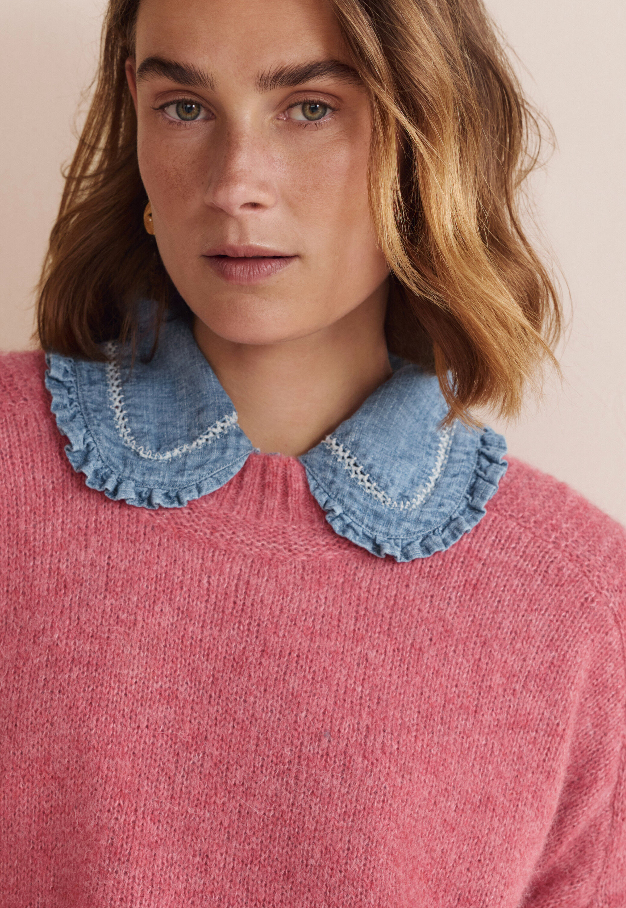 Waffle-stitch cardigan
