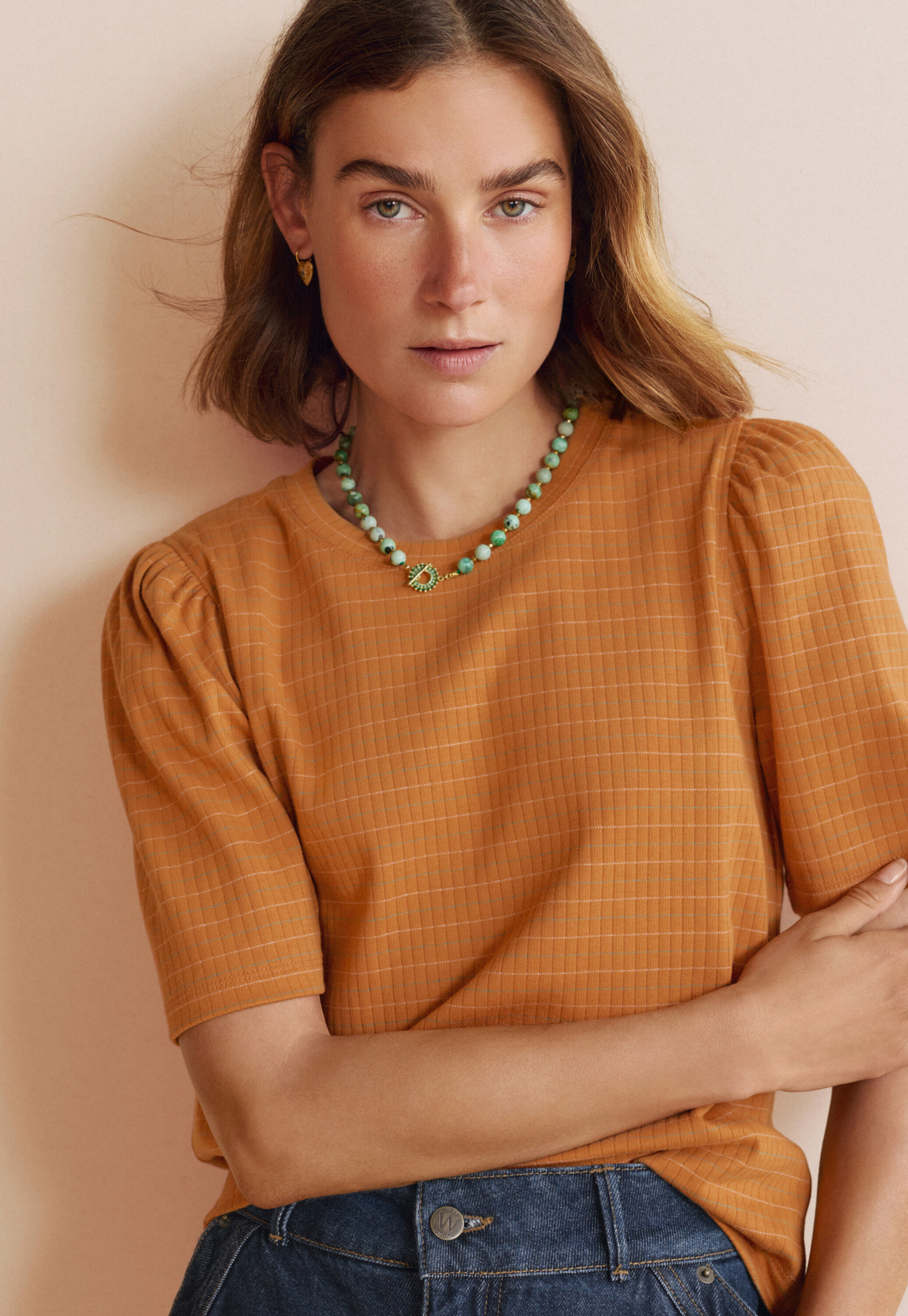 Waffle-stitch cardigan