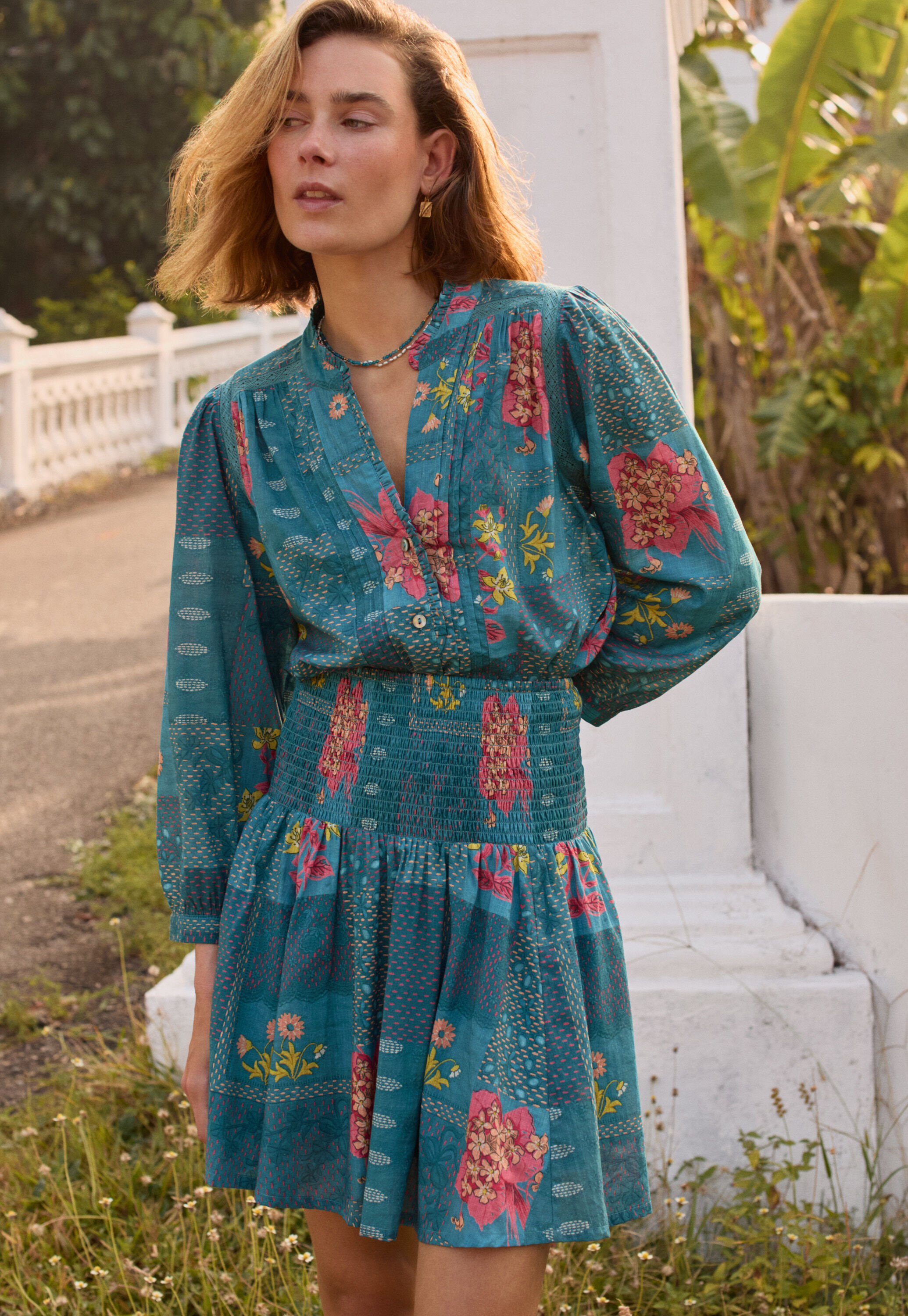 Pintuck blouse