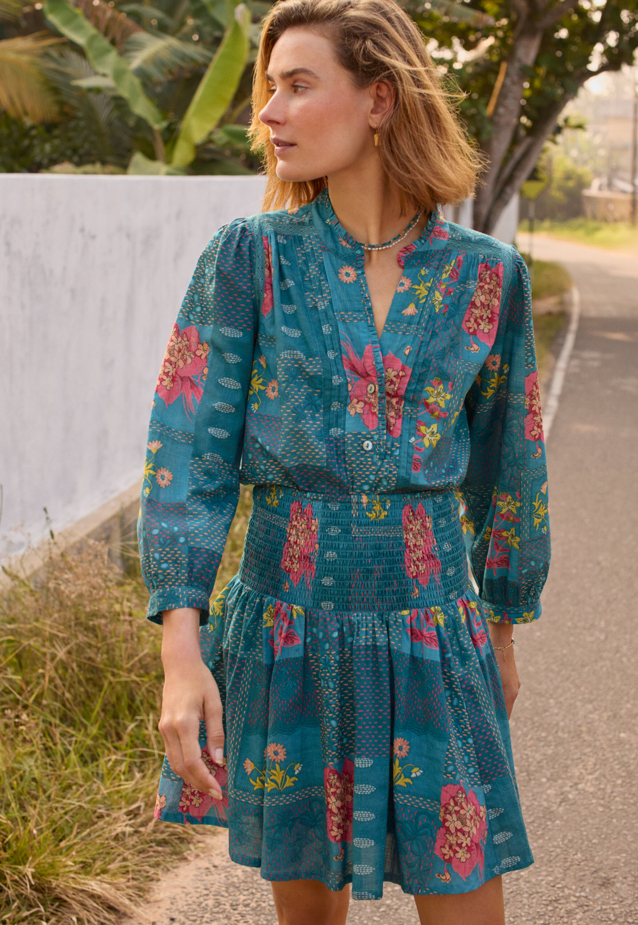 Printed maxi-skirt