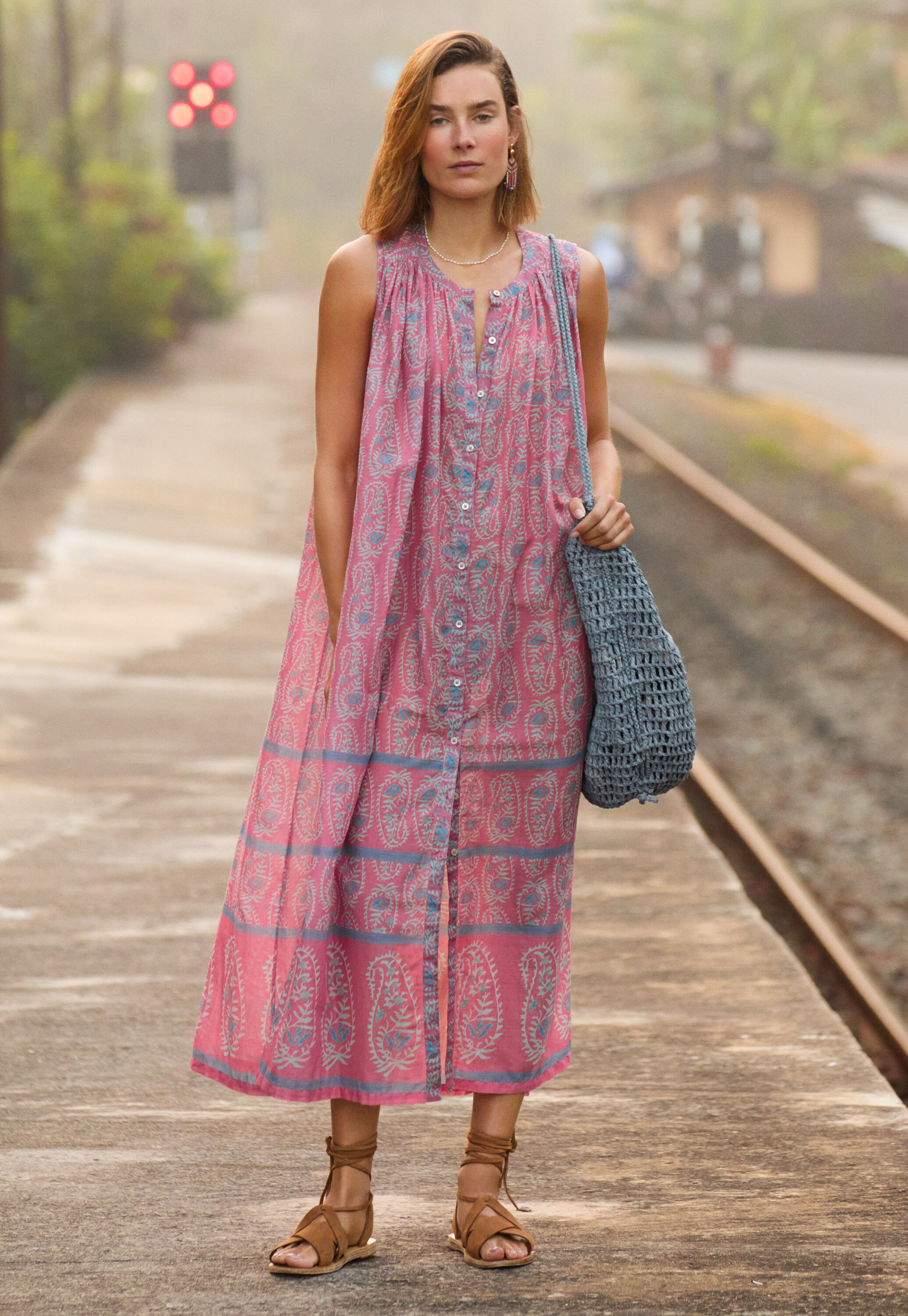 Printed maxi-skirt