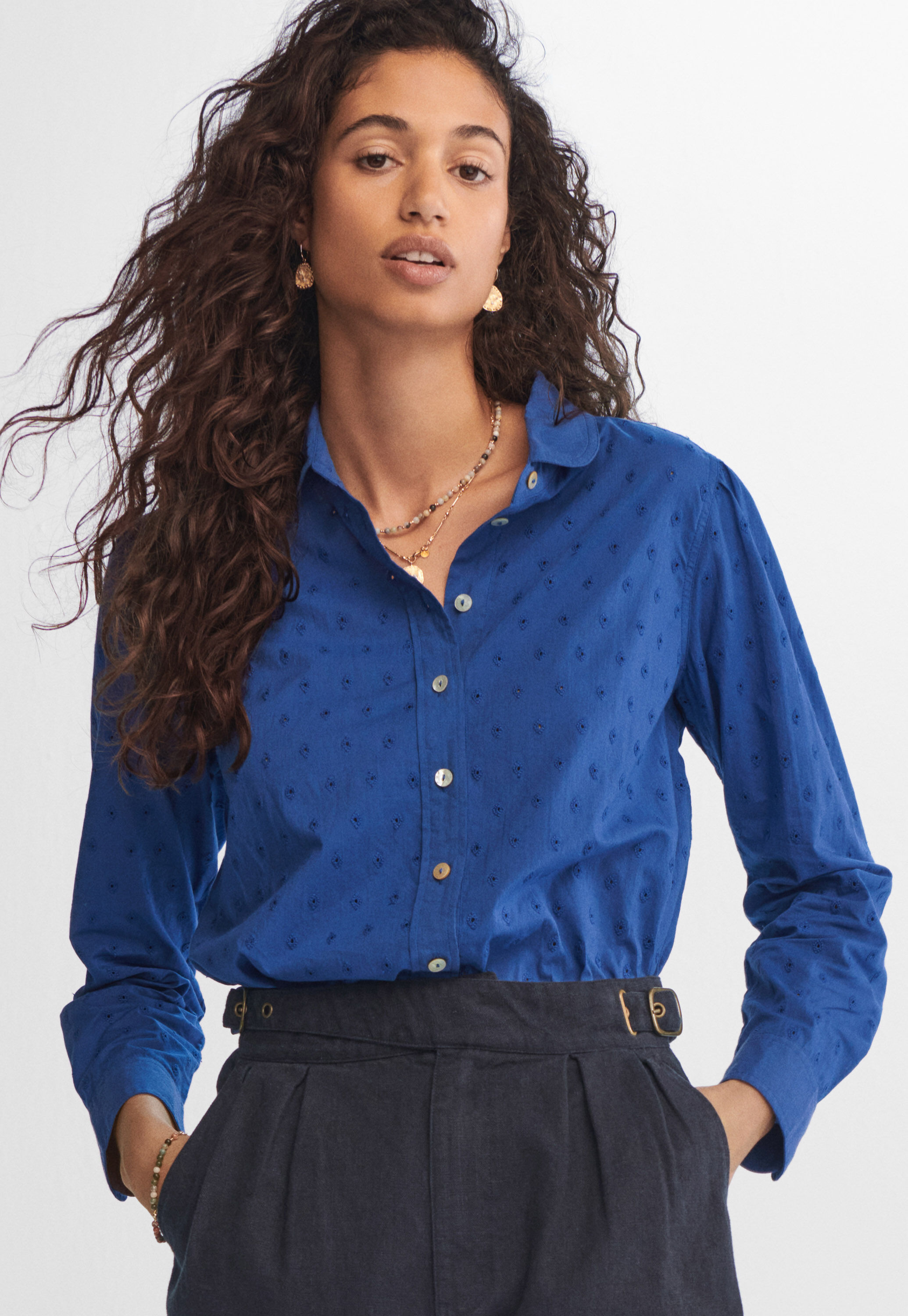 Pintuck blouse