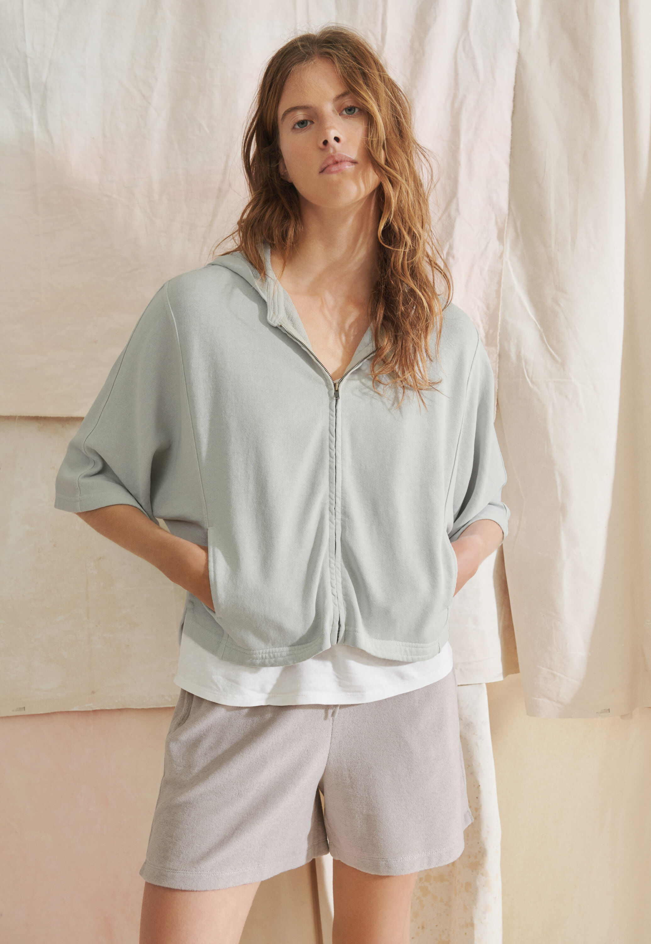 Zip-up hoodie