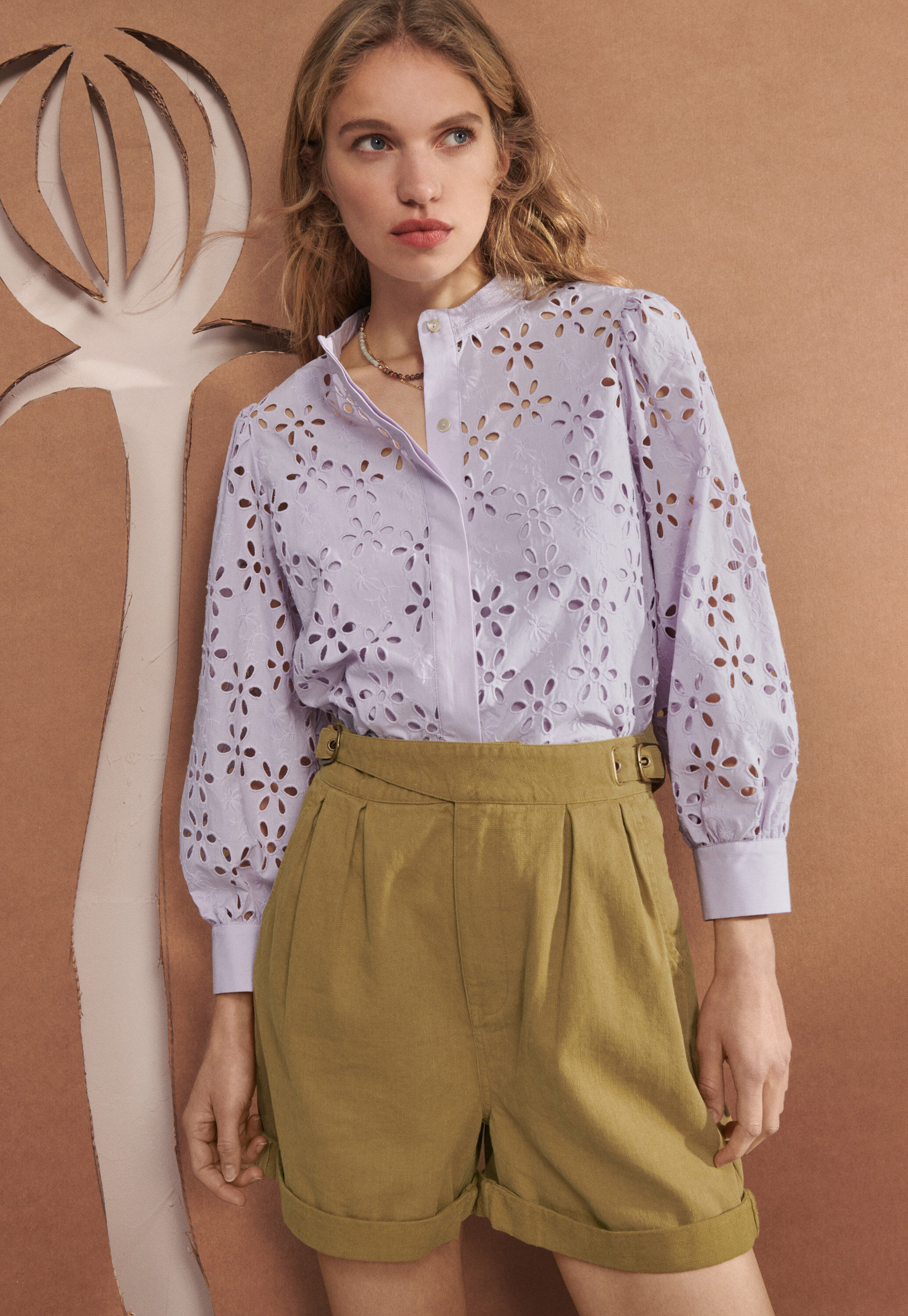 Cutwork blouse