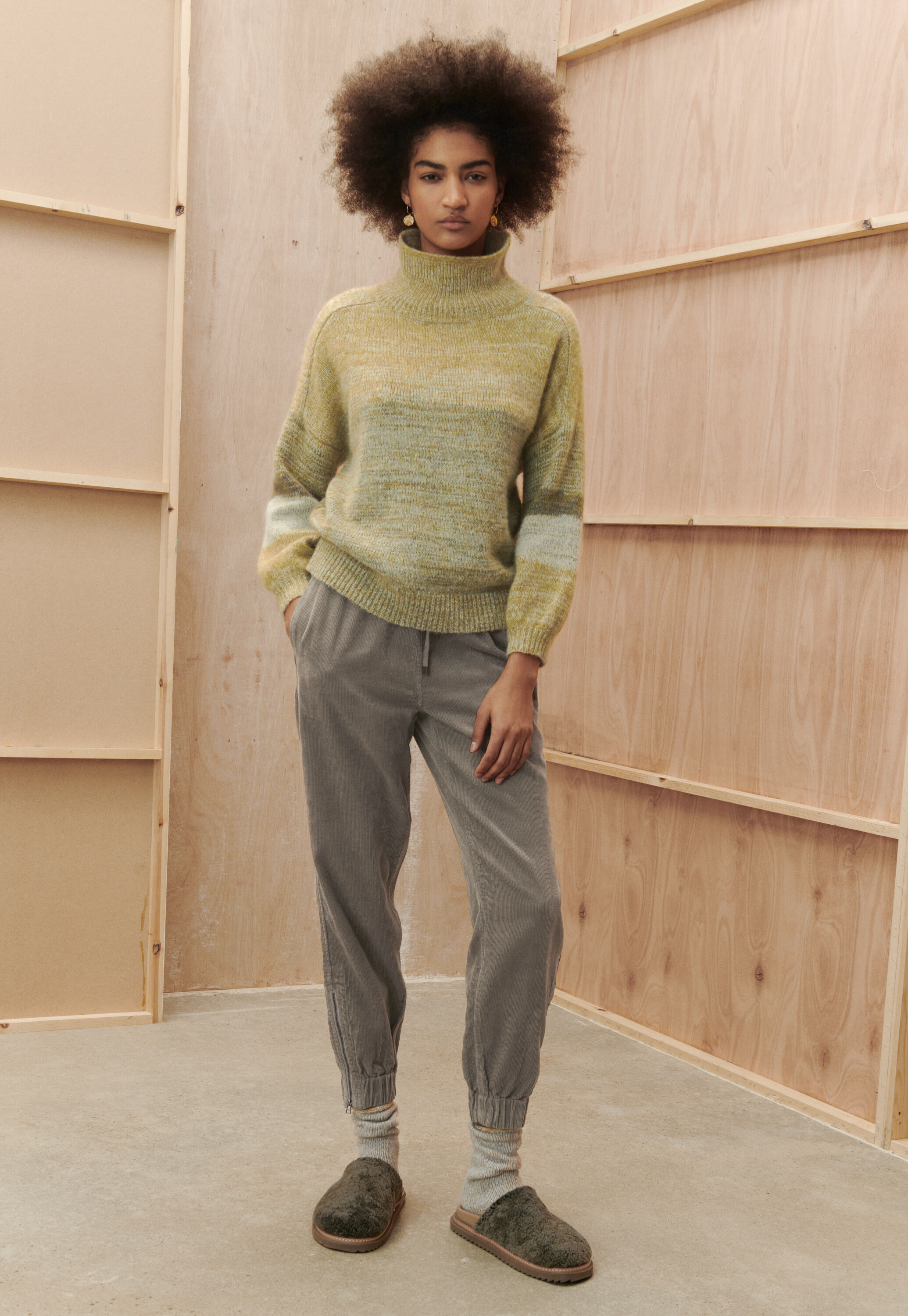 High-neck sweater
