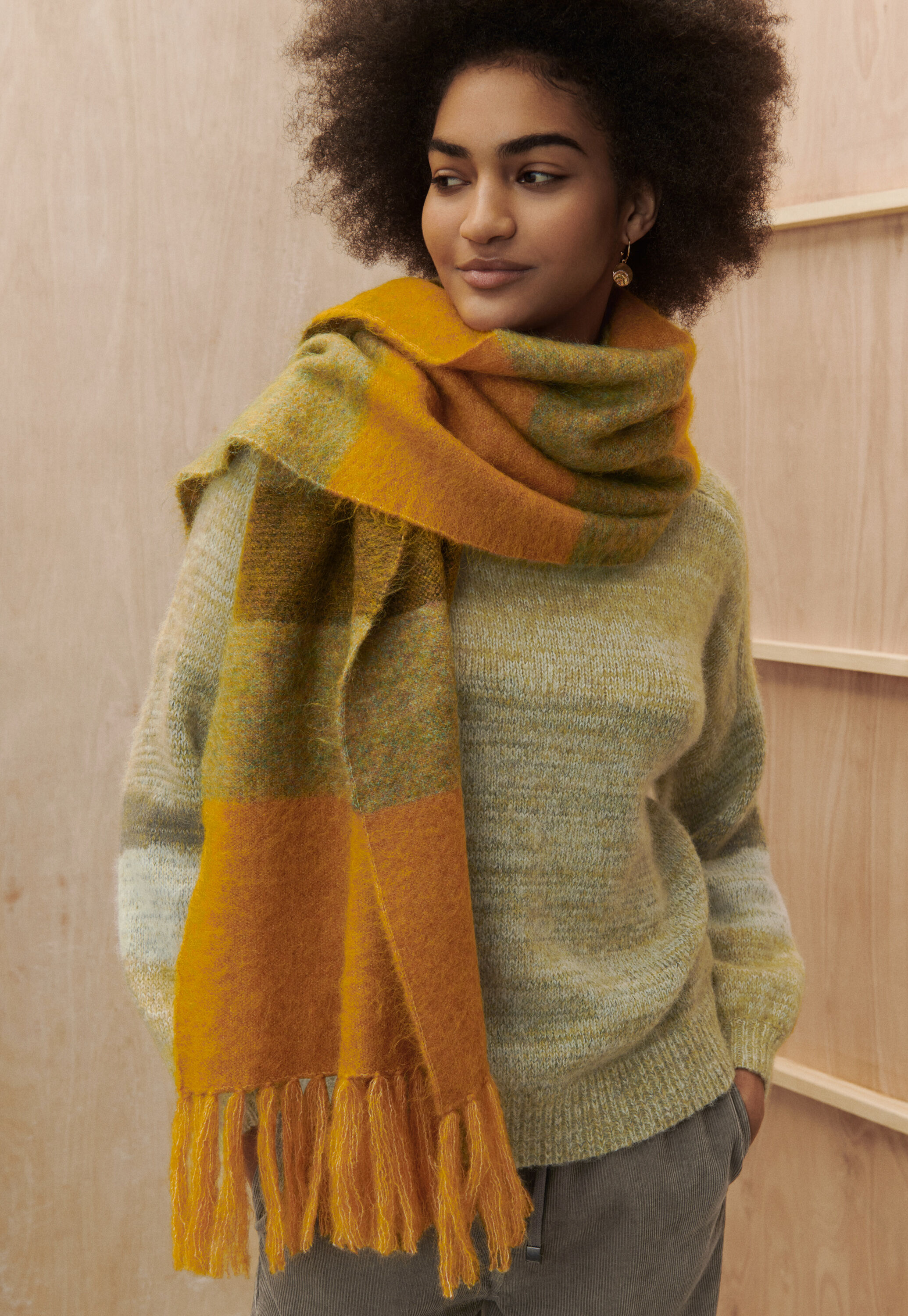 High-neck sweater