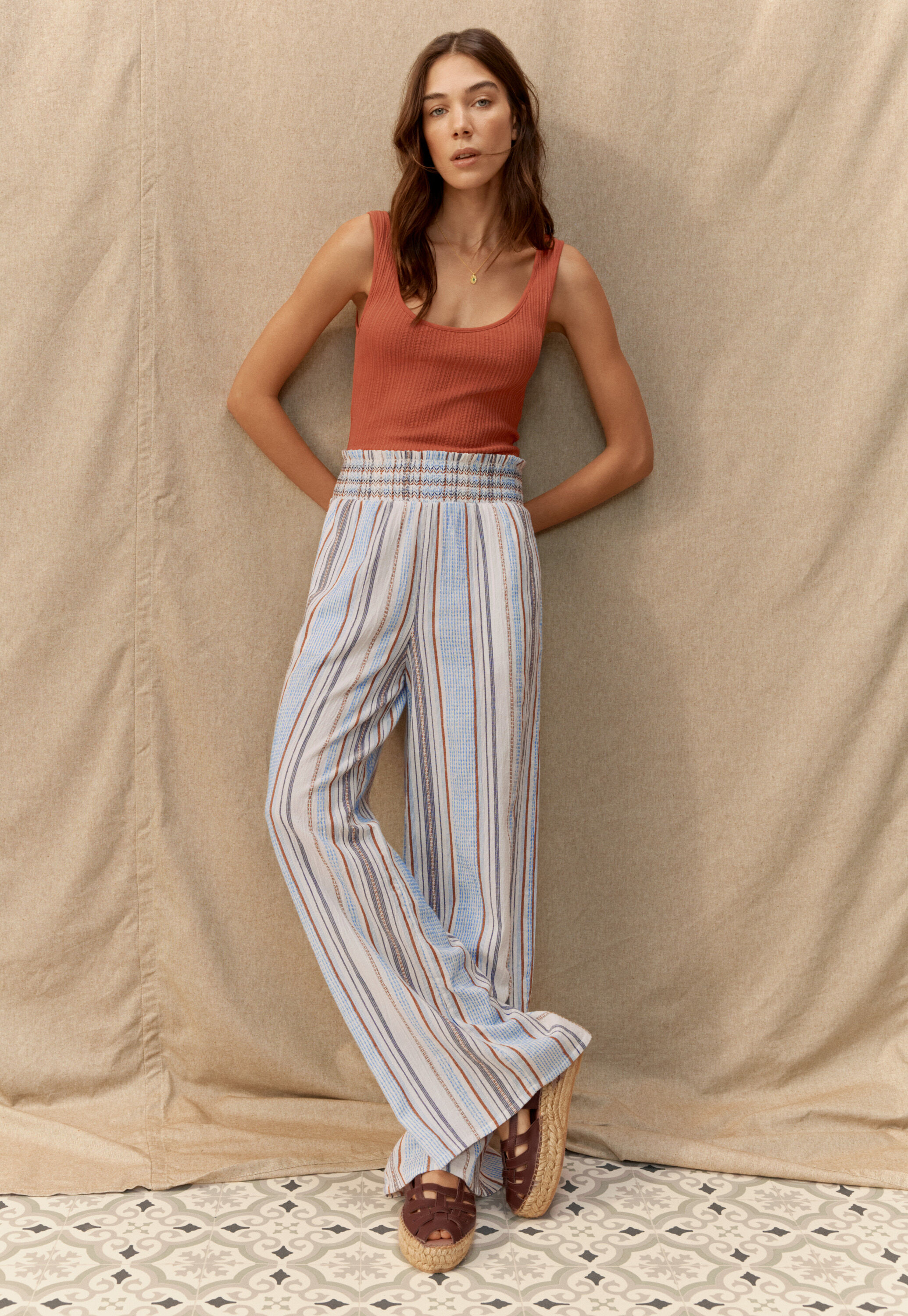 Pintuck blouse