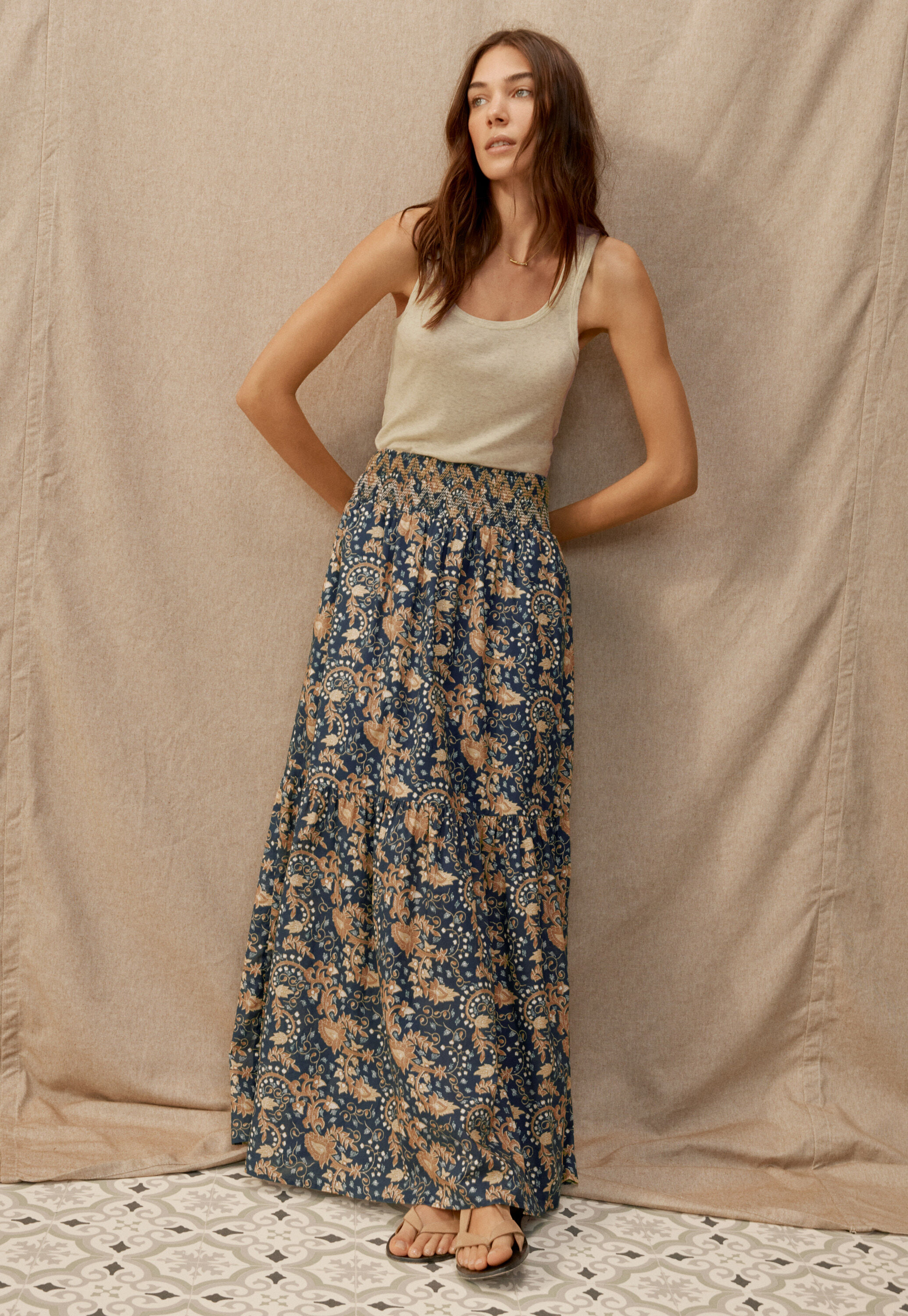 Pintuck blouse