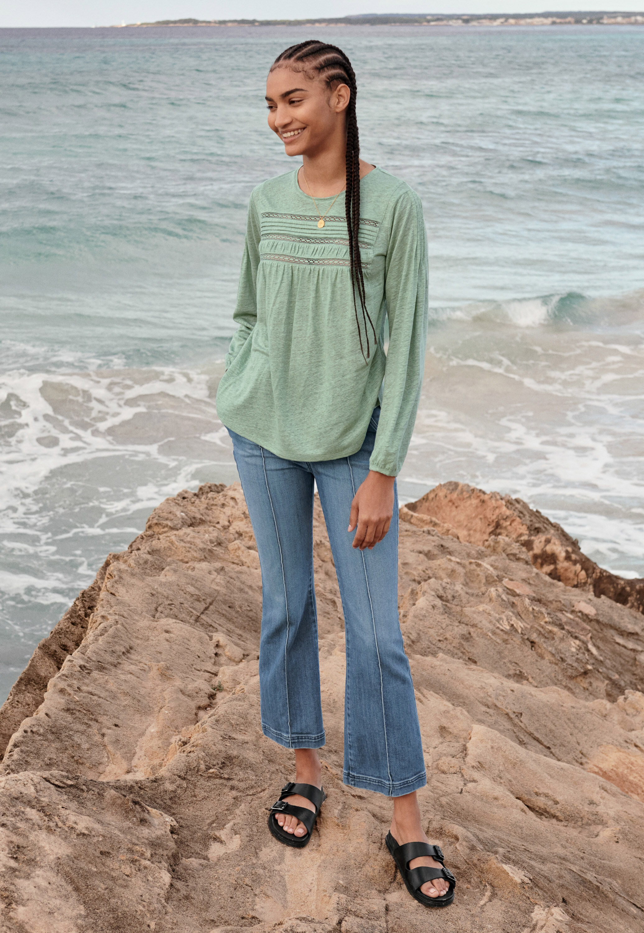Kick-flare jeans