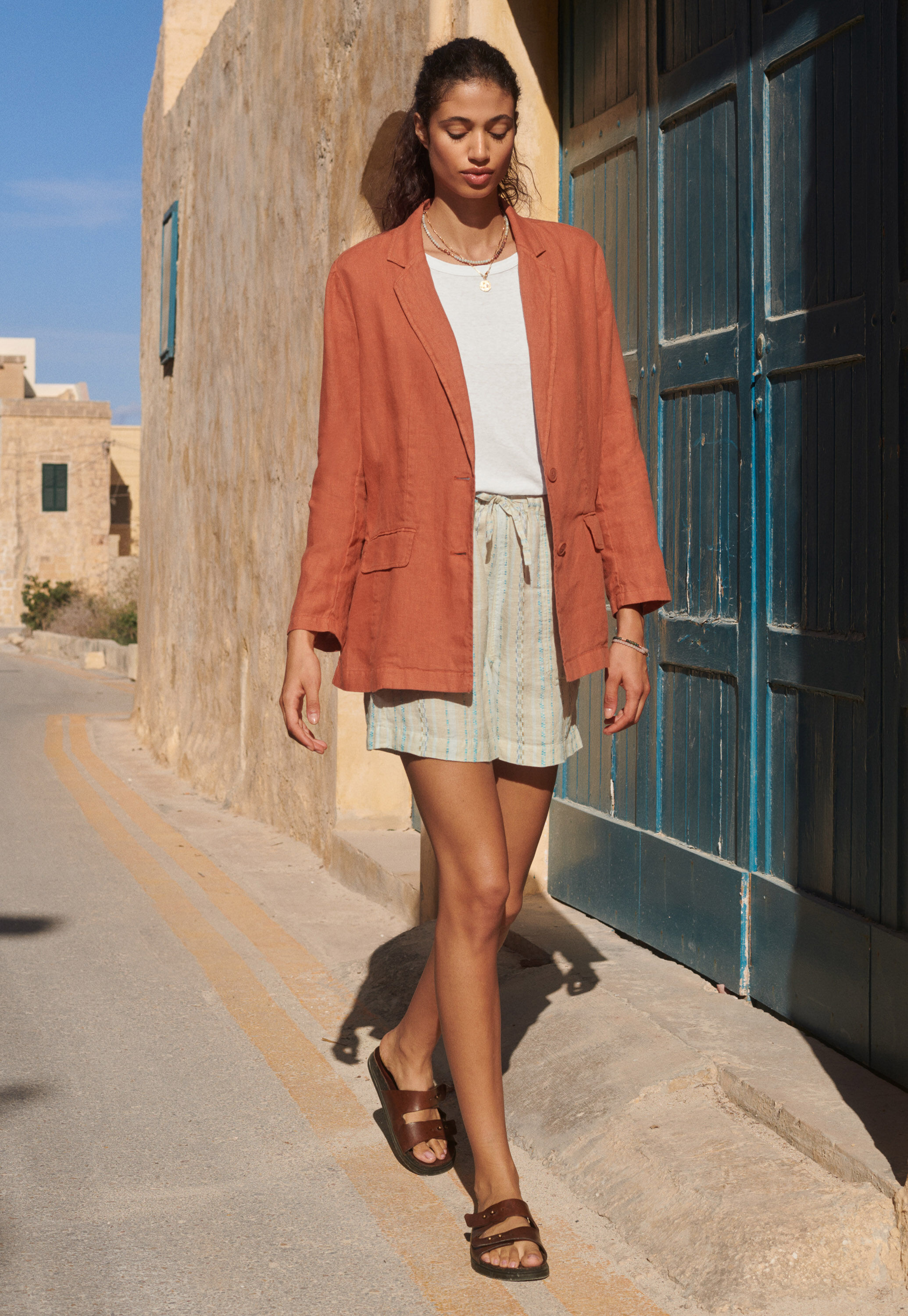 Pull-on shorts, Pebble, large
