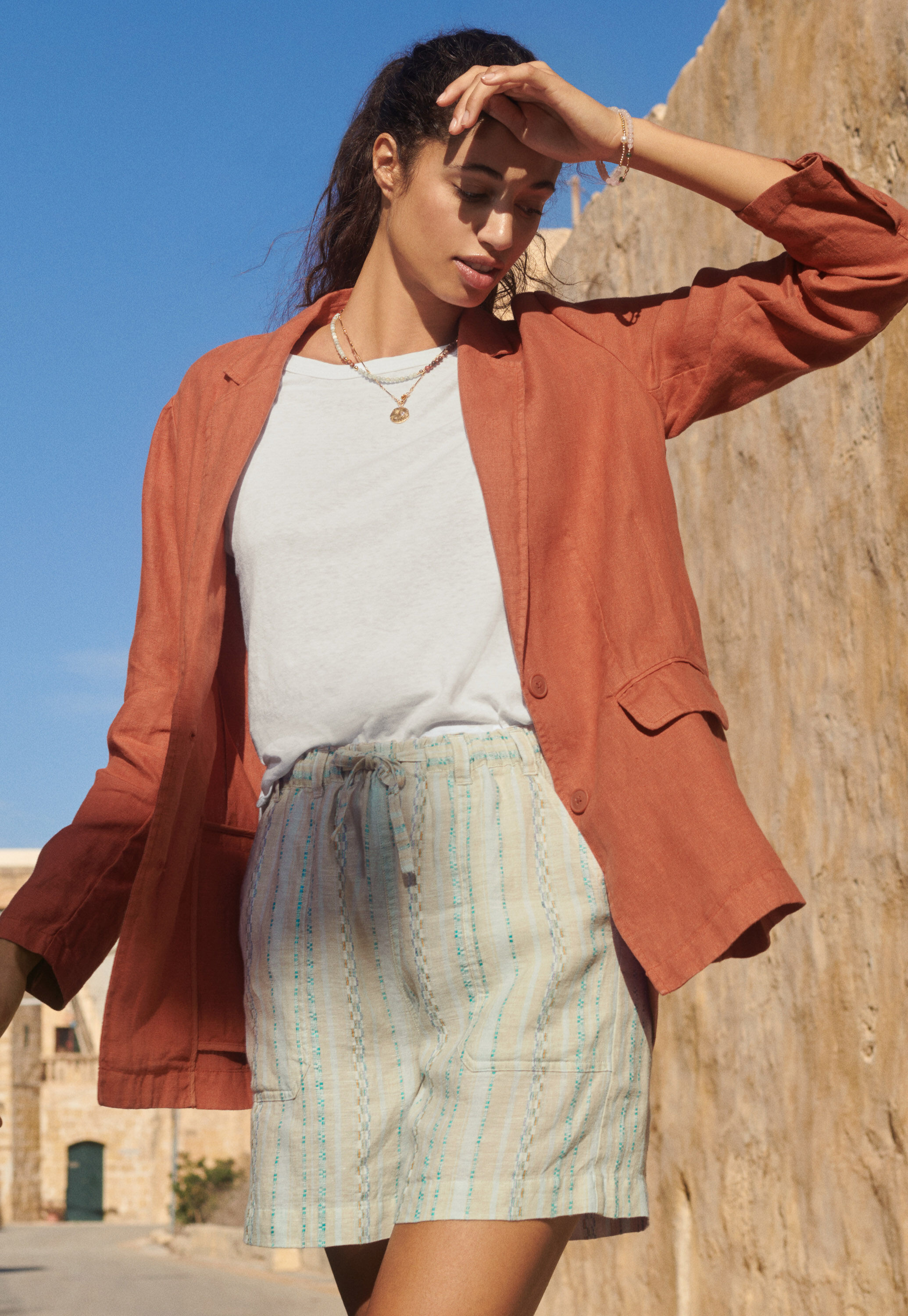Pull-on shorts, Pebble, large