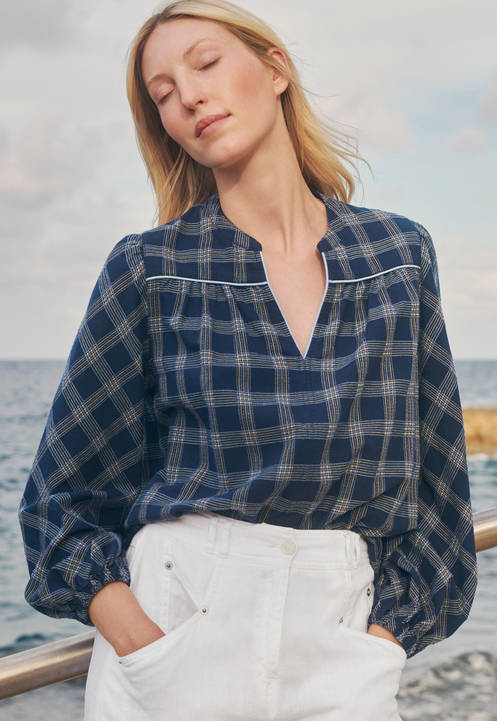 Pintuck blouse