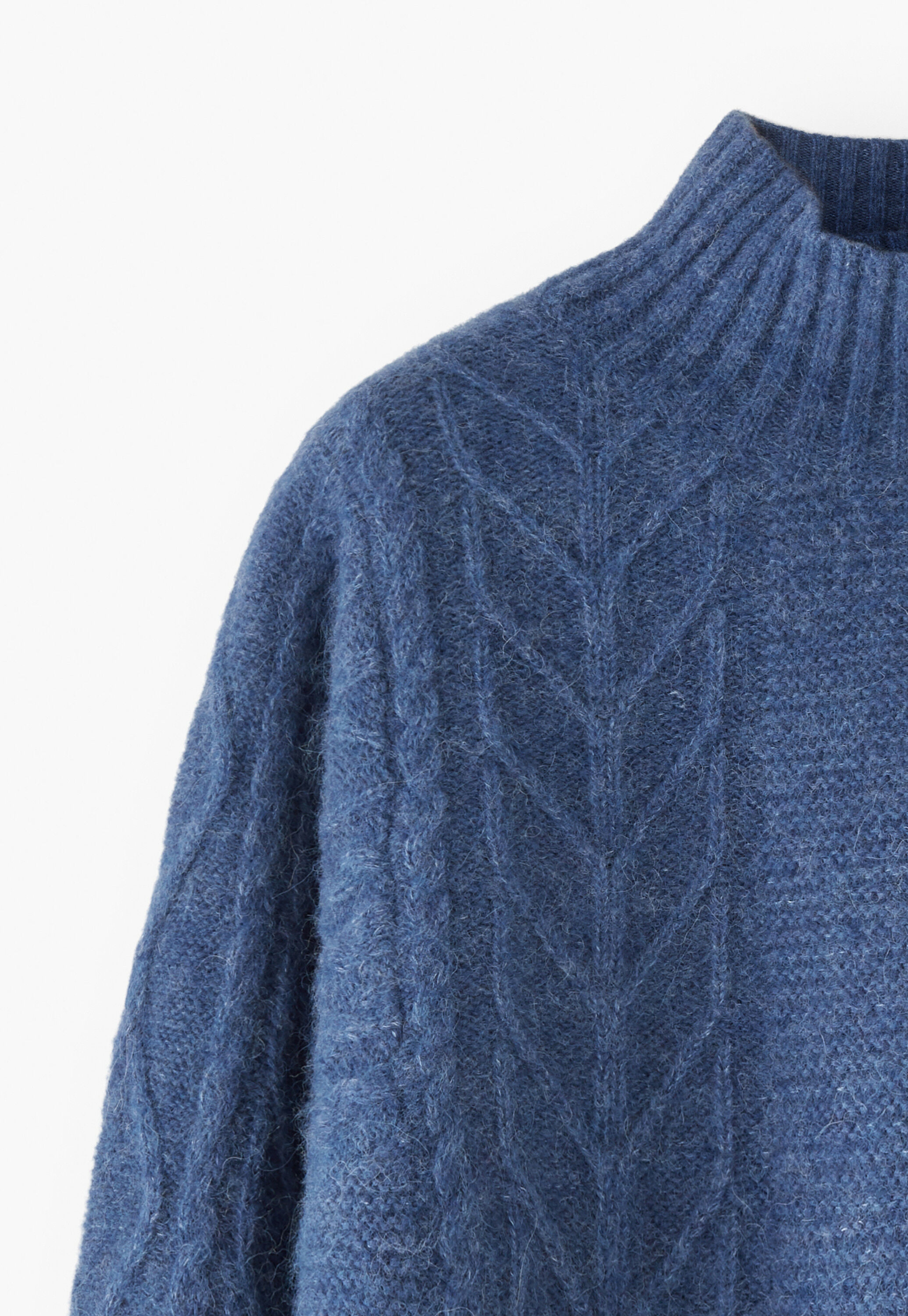 Cable-knit sweater
