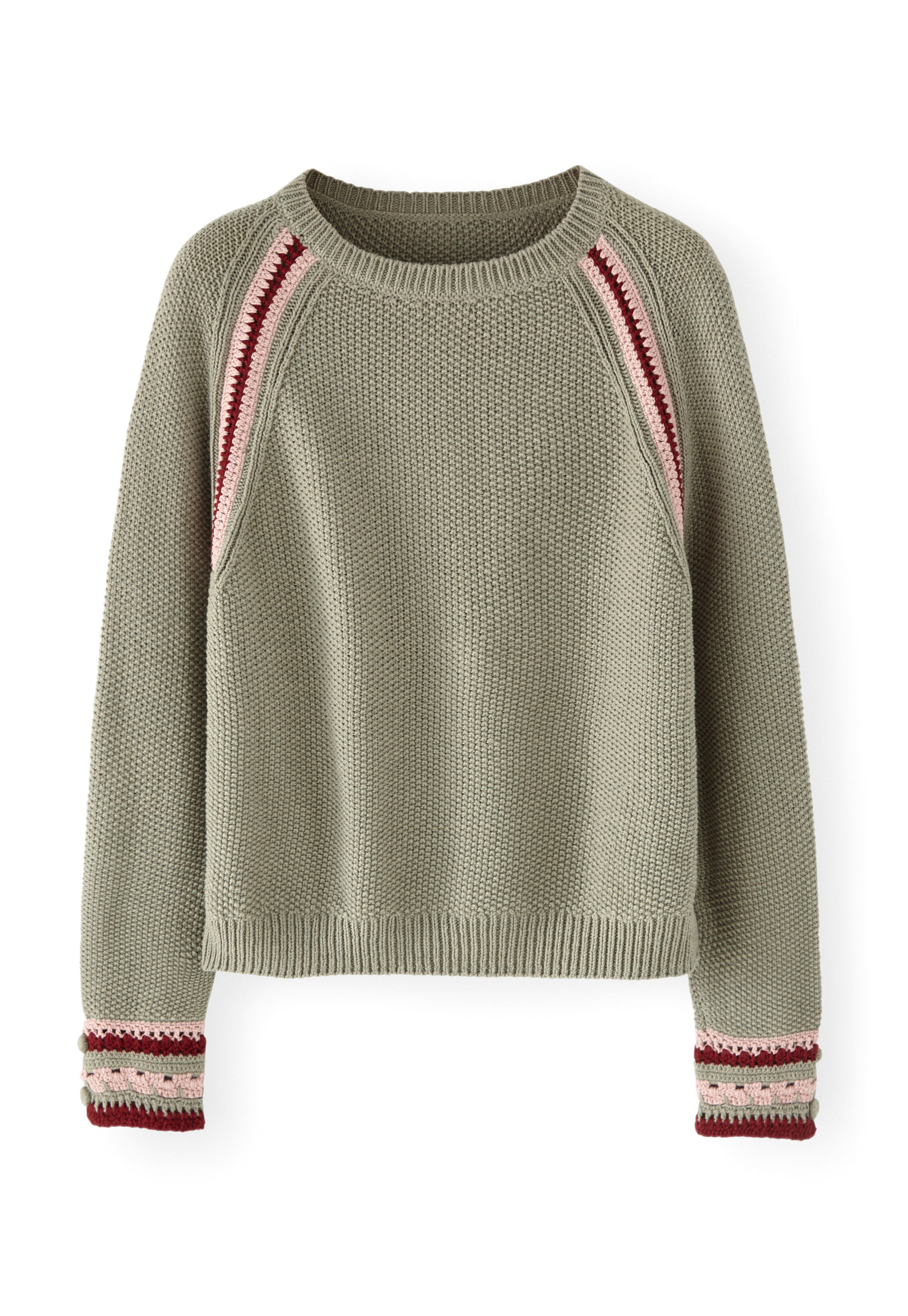 Crochet-detail sweater