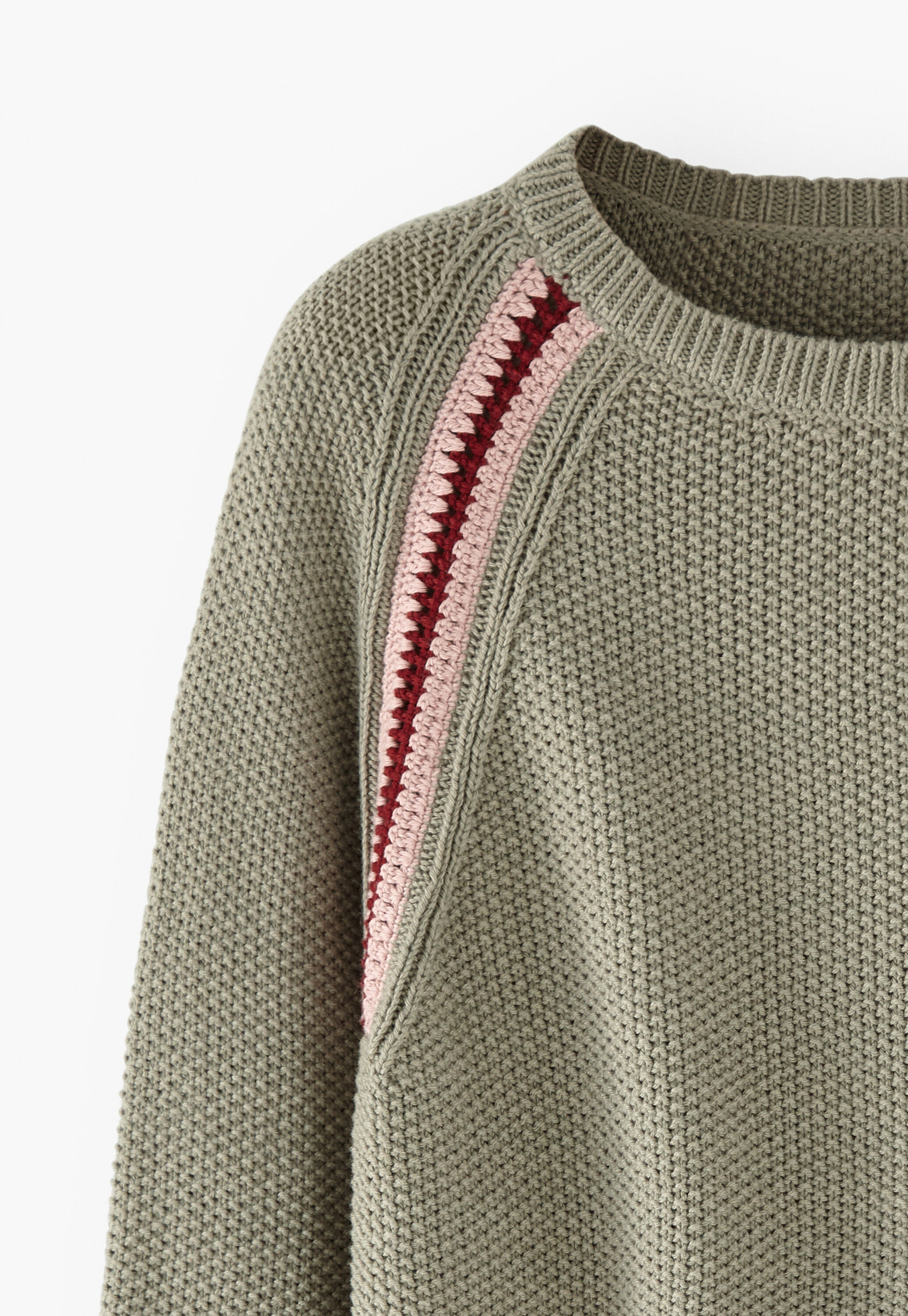 Crochet-detail sweater