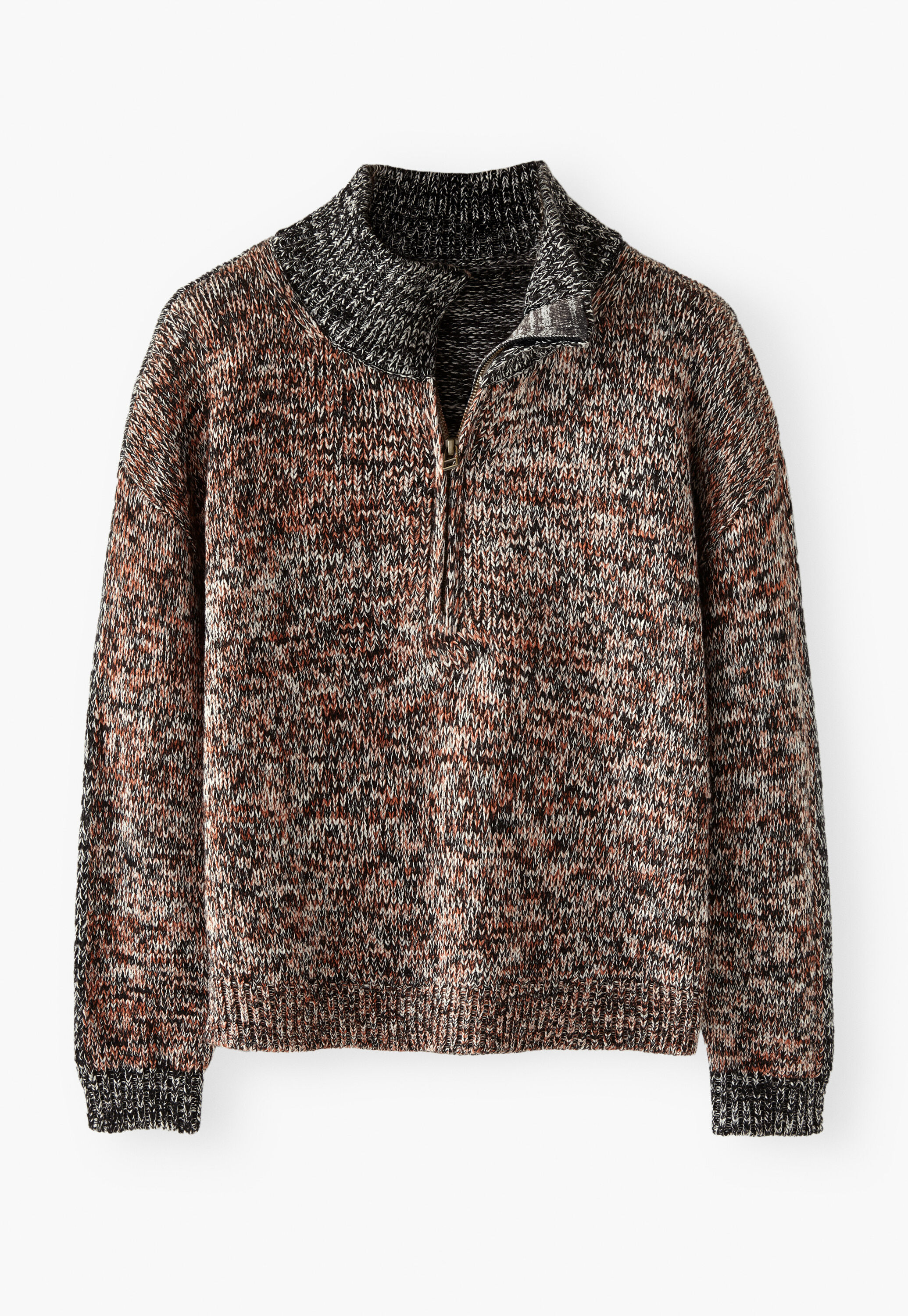 Zip-front sweater