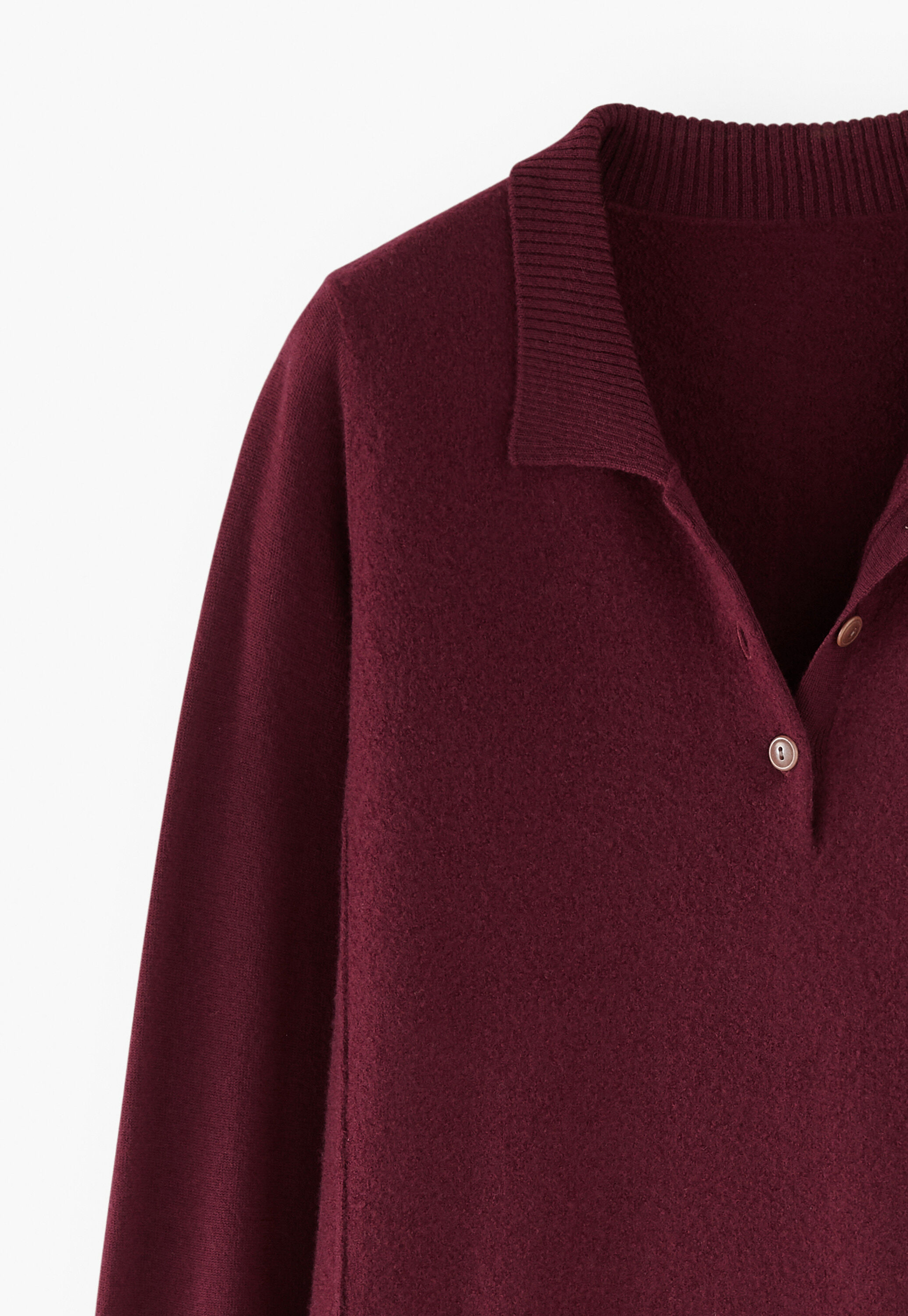 Collared dress, Burgundy, large