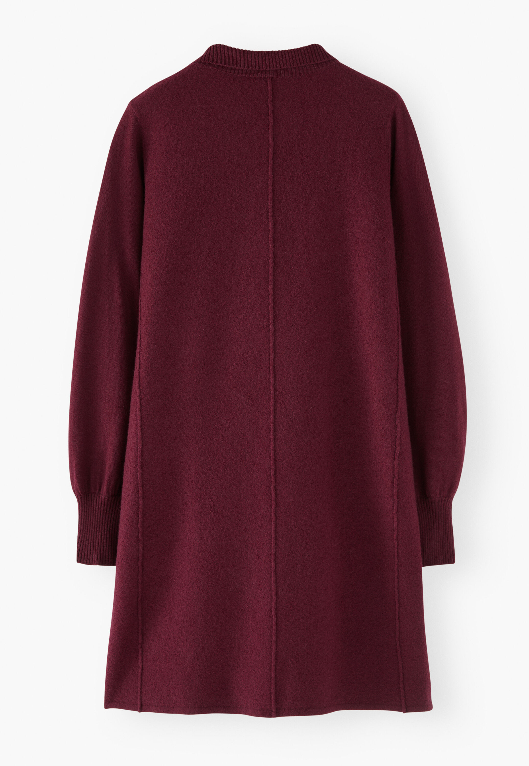 Collared dress, Burgundy, large