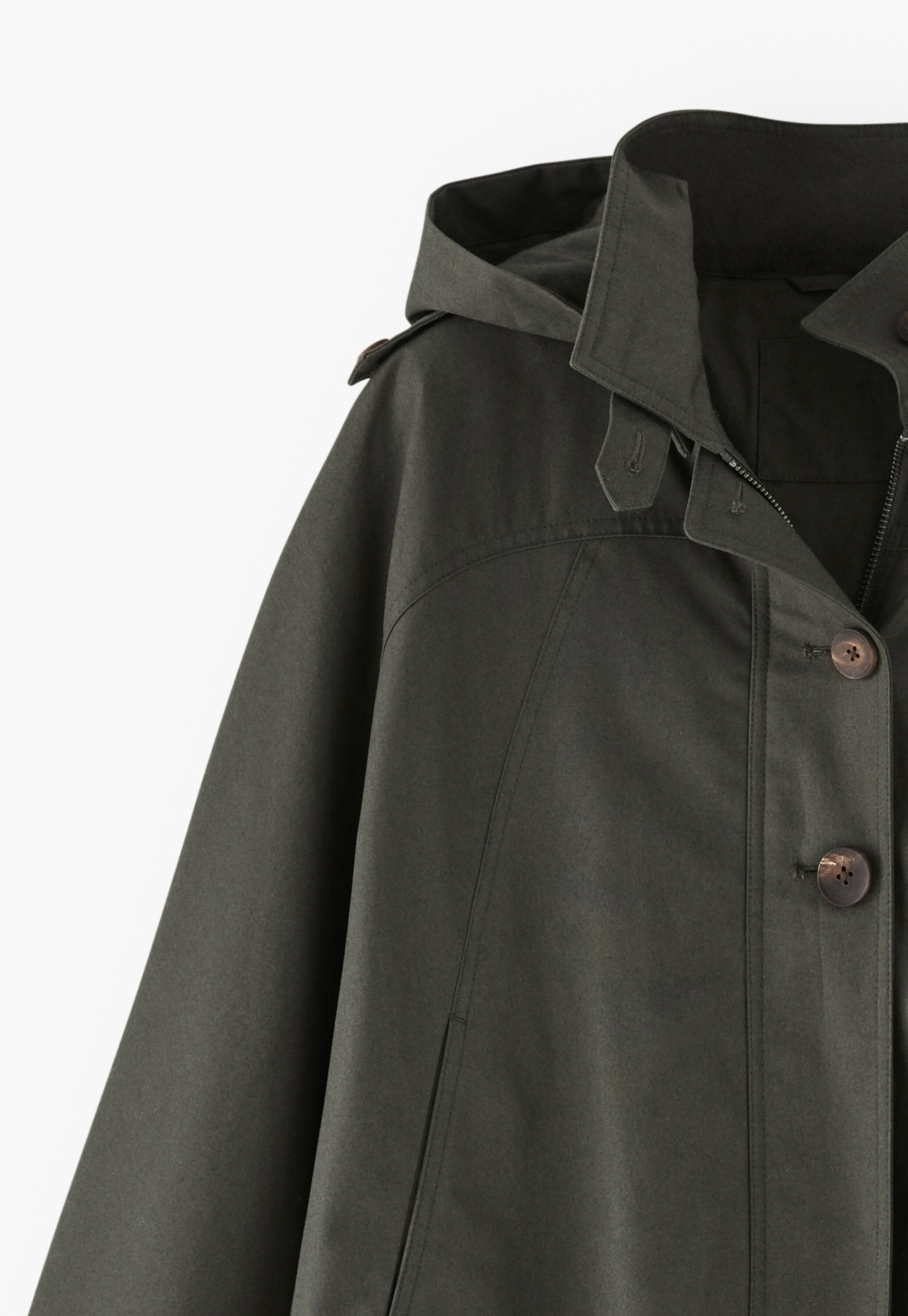 Cape, Dark khaki, large