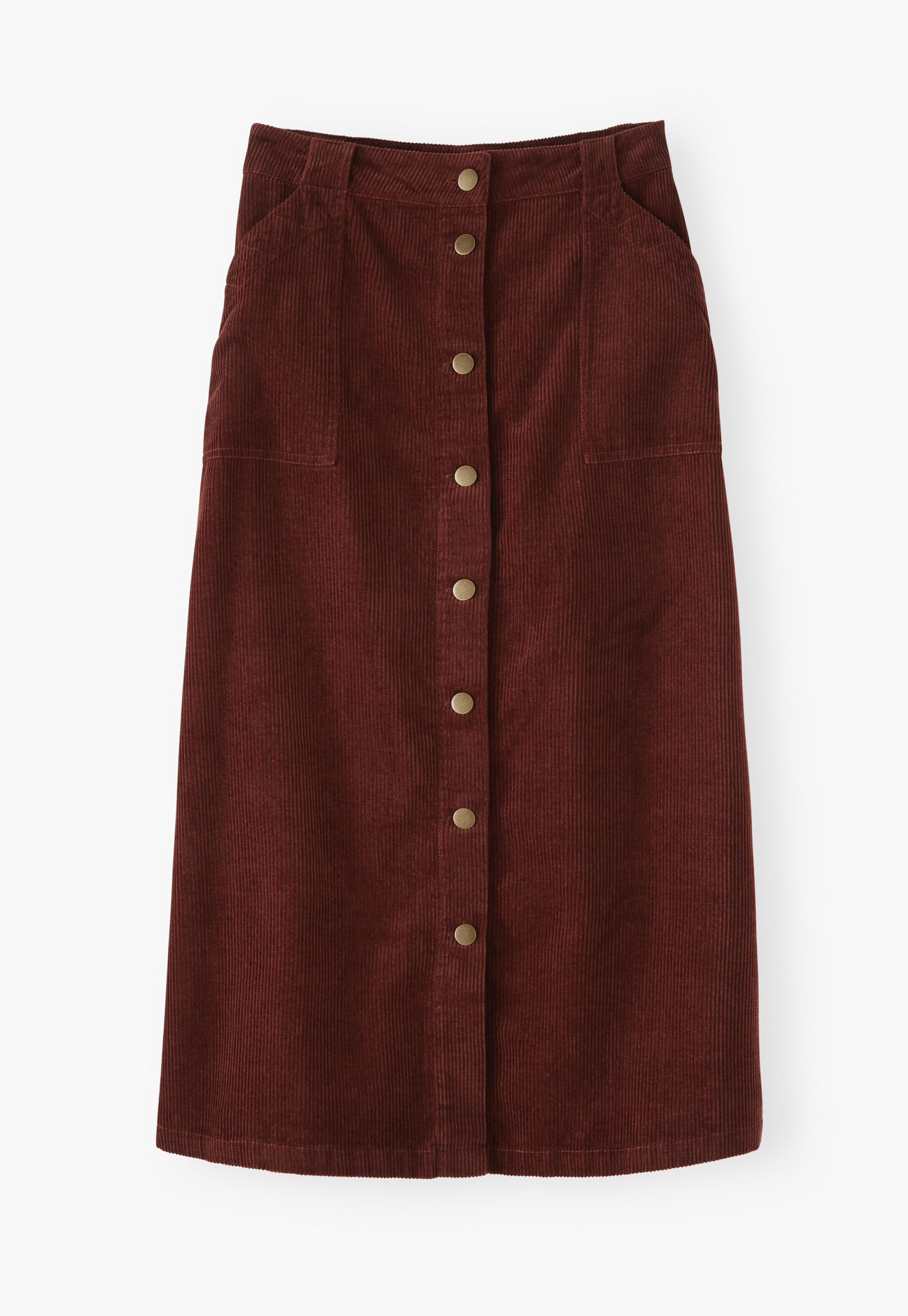 Button-front skirt