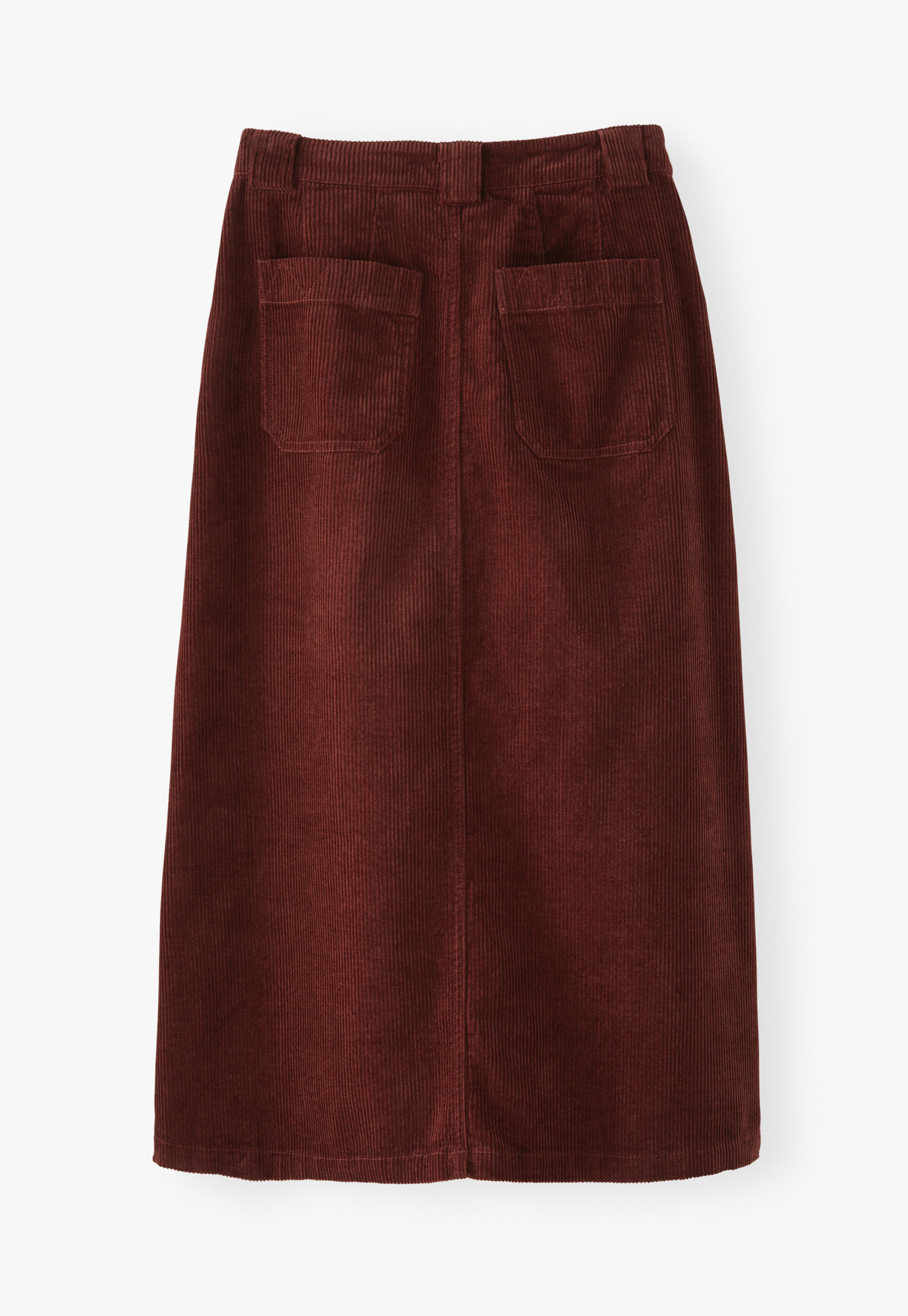 Button-front skirt