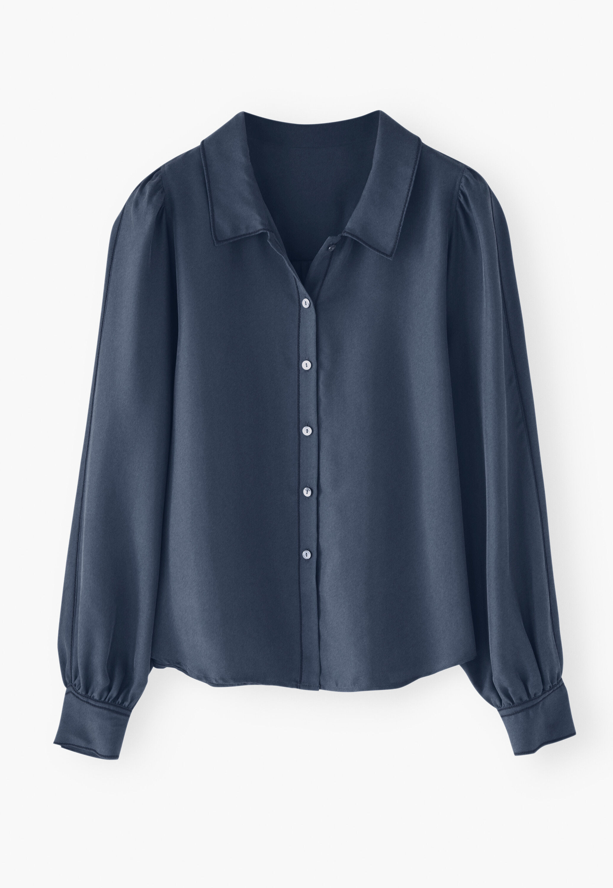 Stitch-detail blouse