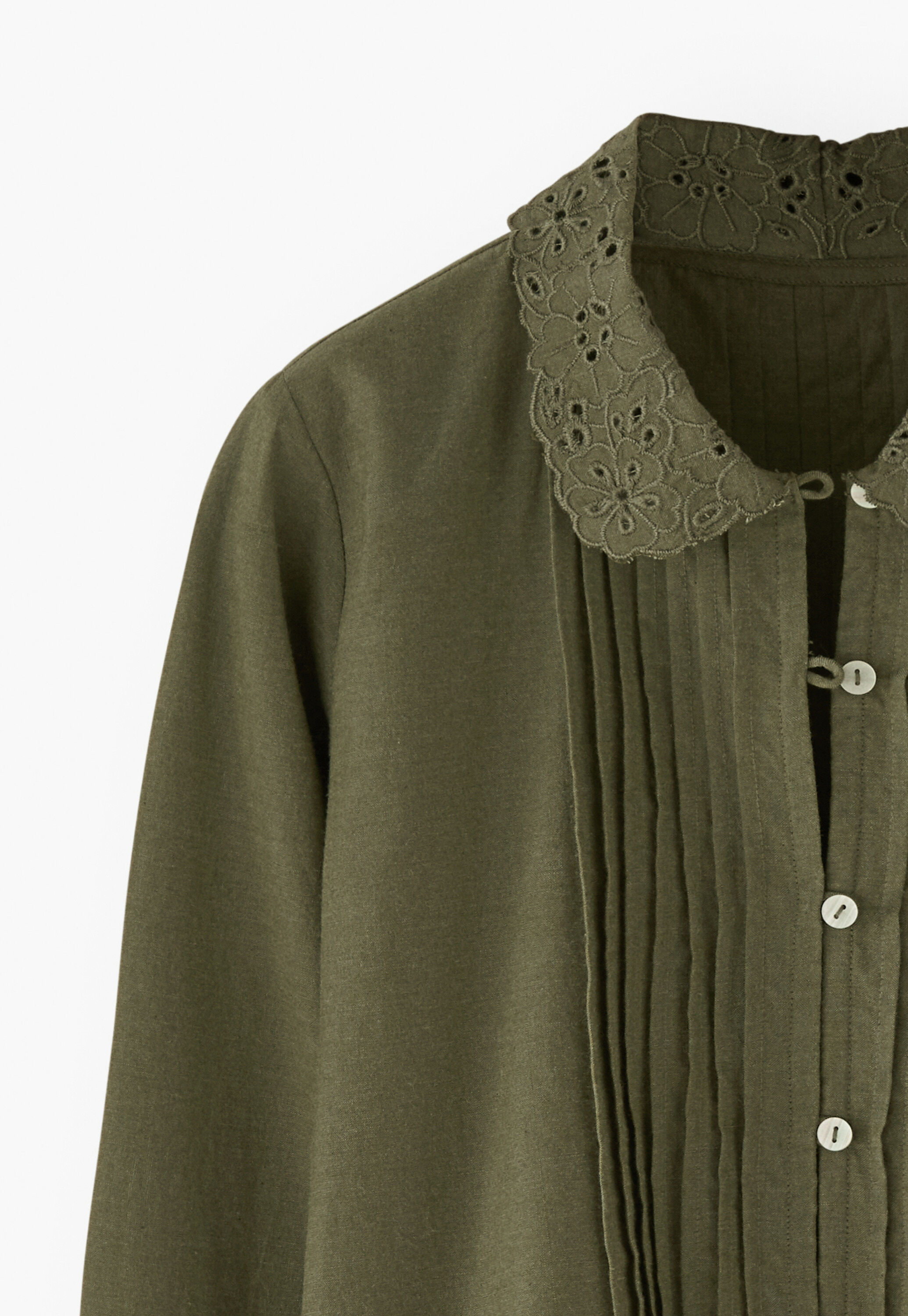 Pleated blouse