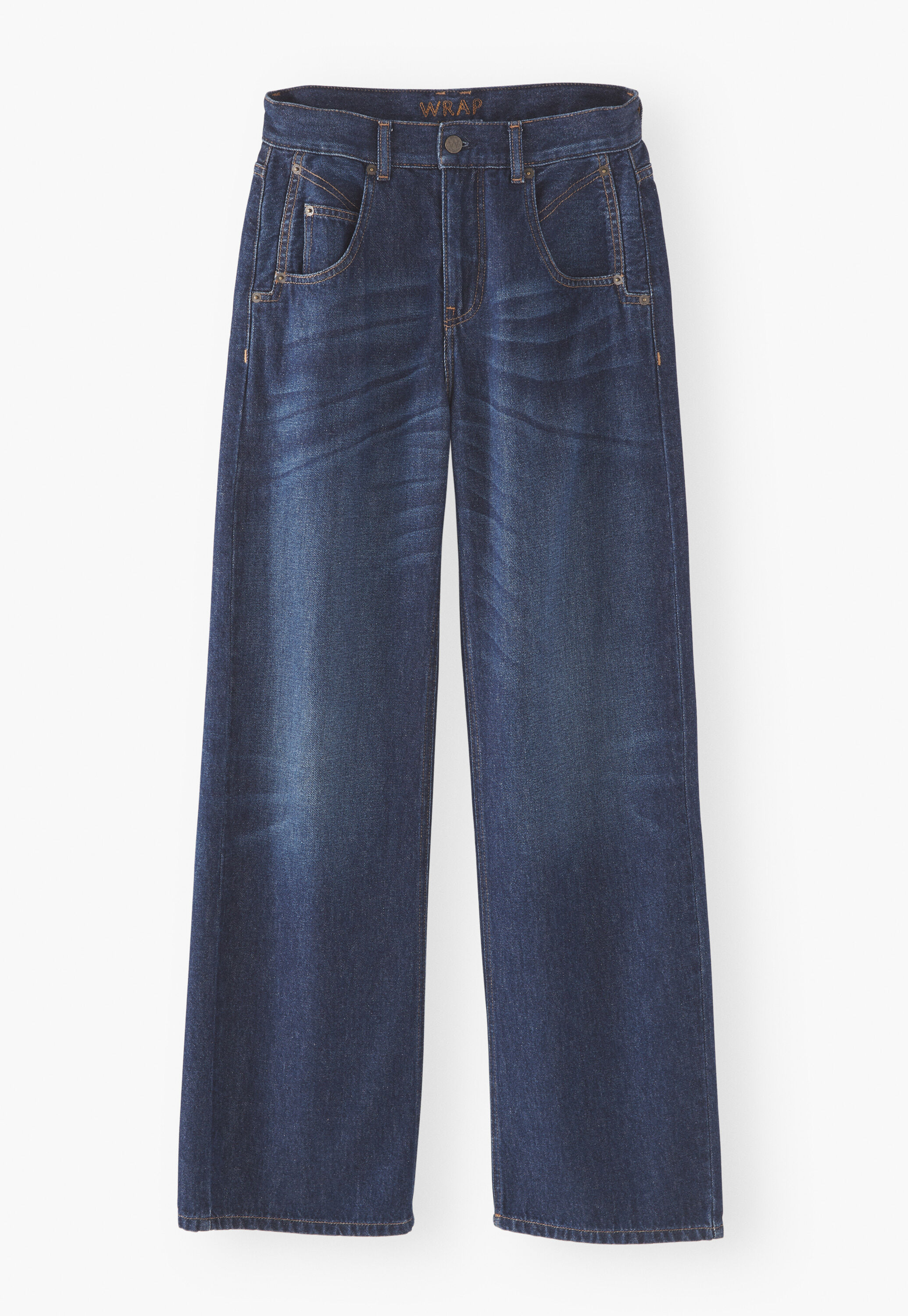 Straight-leg jean, Dark wash, large