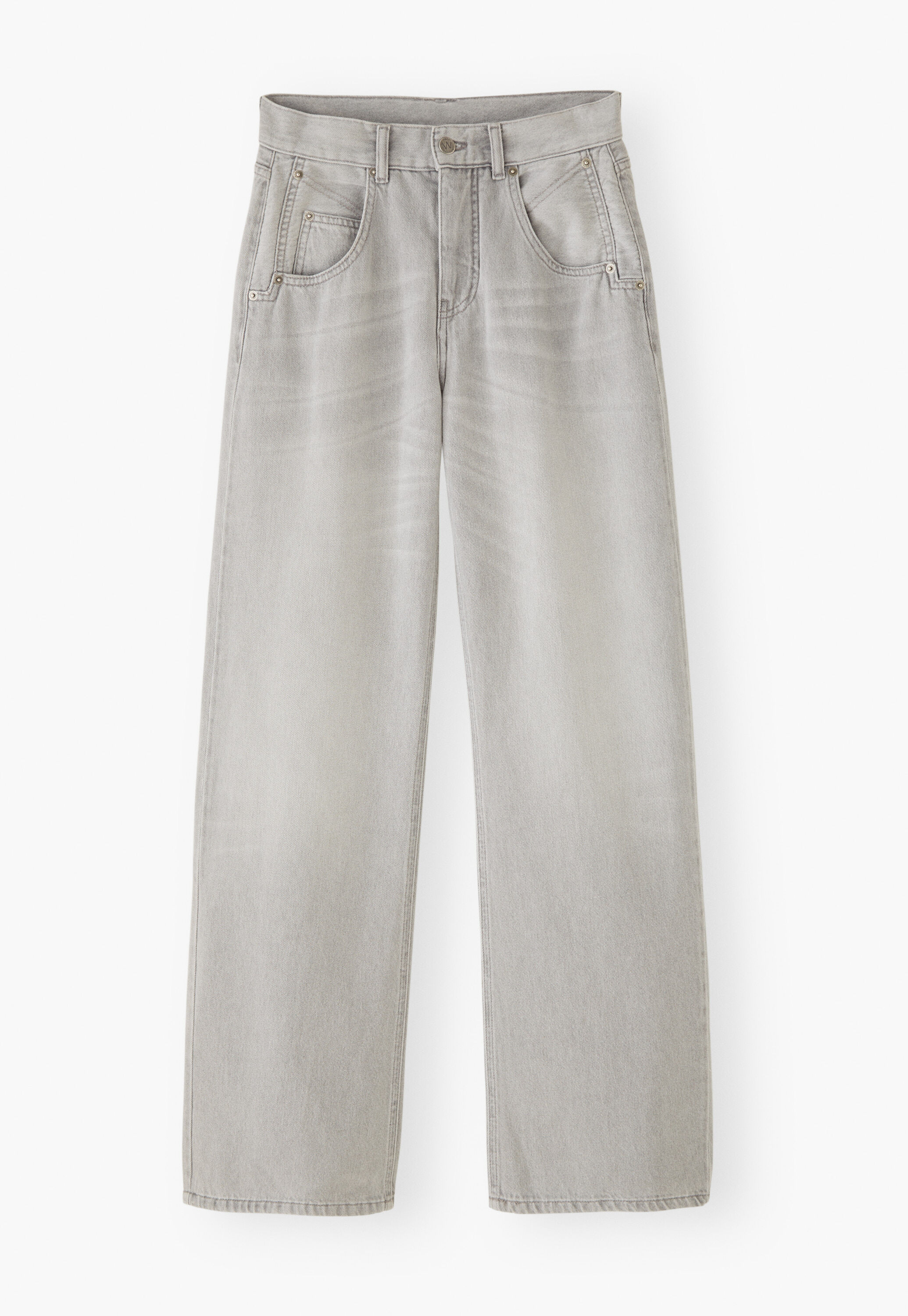 Straight-leg jean, Grey, large