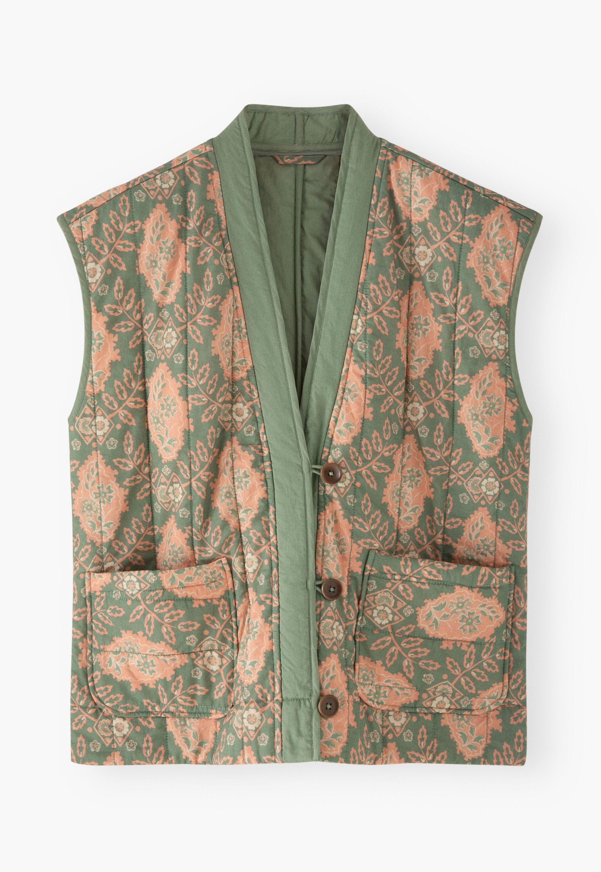 Printed gilet