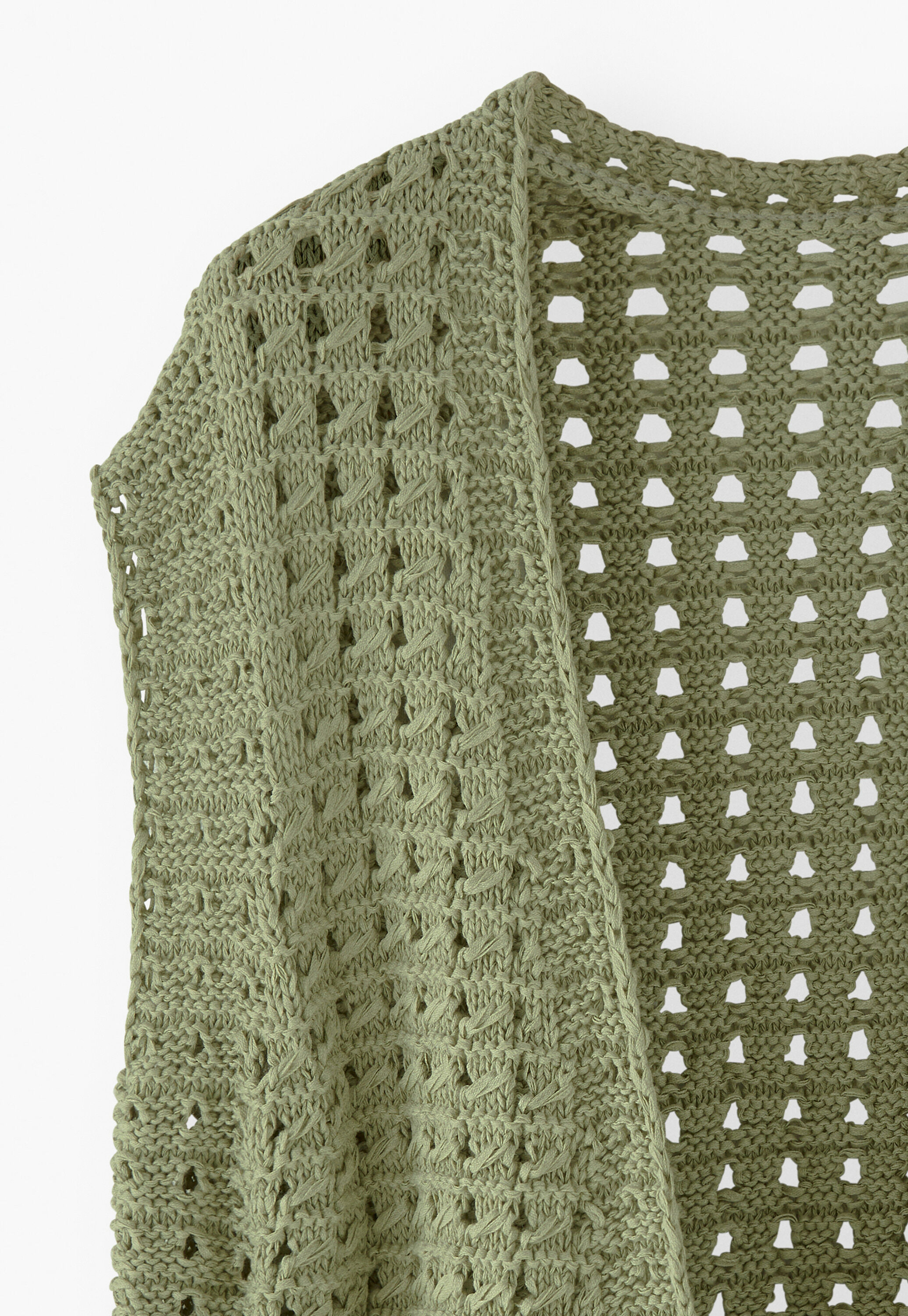 Crochet-stitch waistcoat