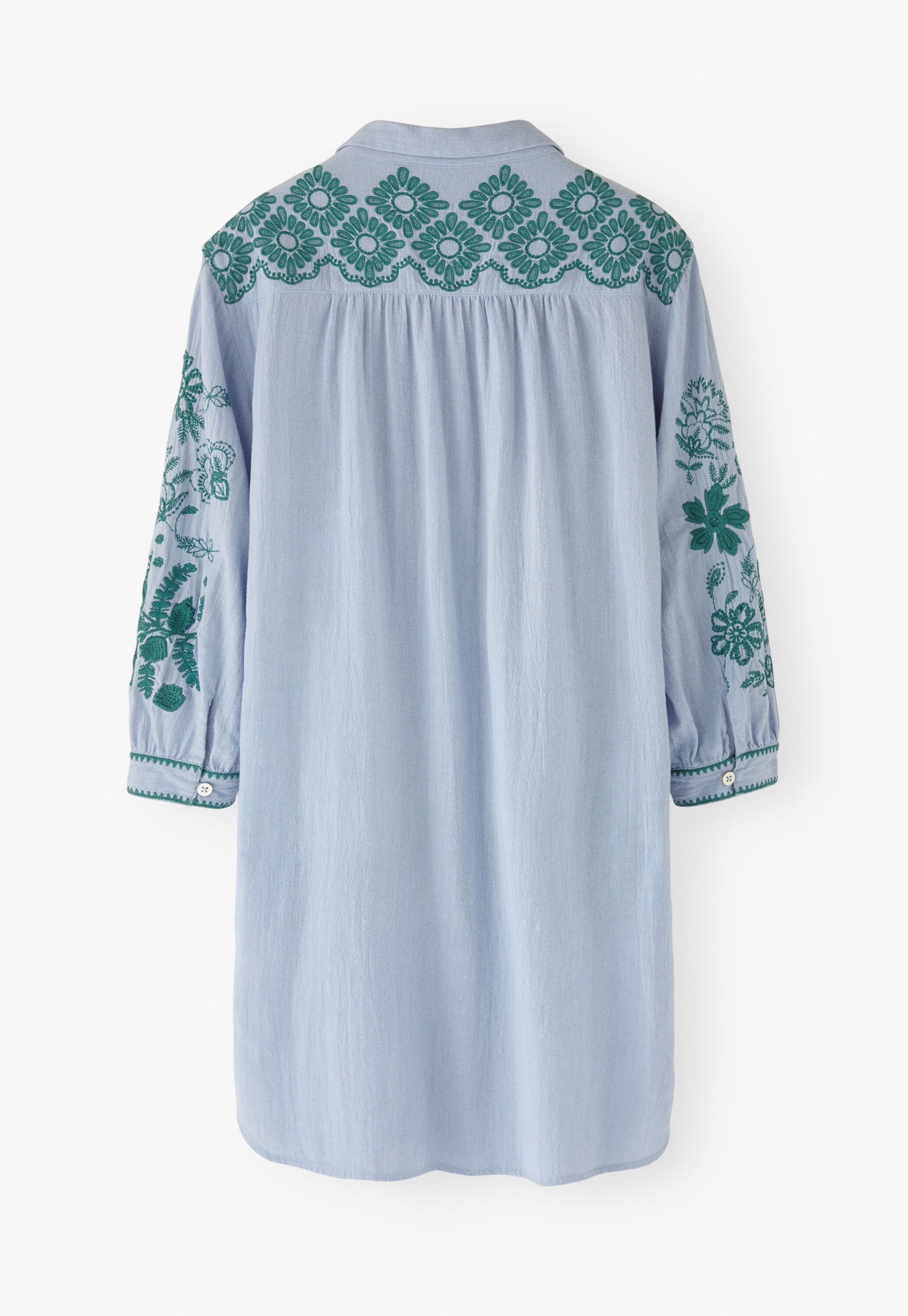 Placement embroidery dress