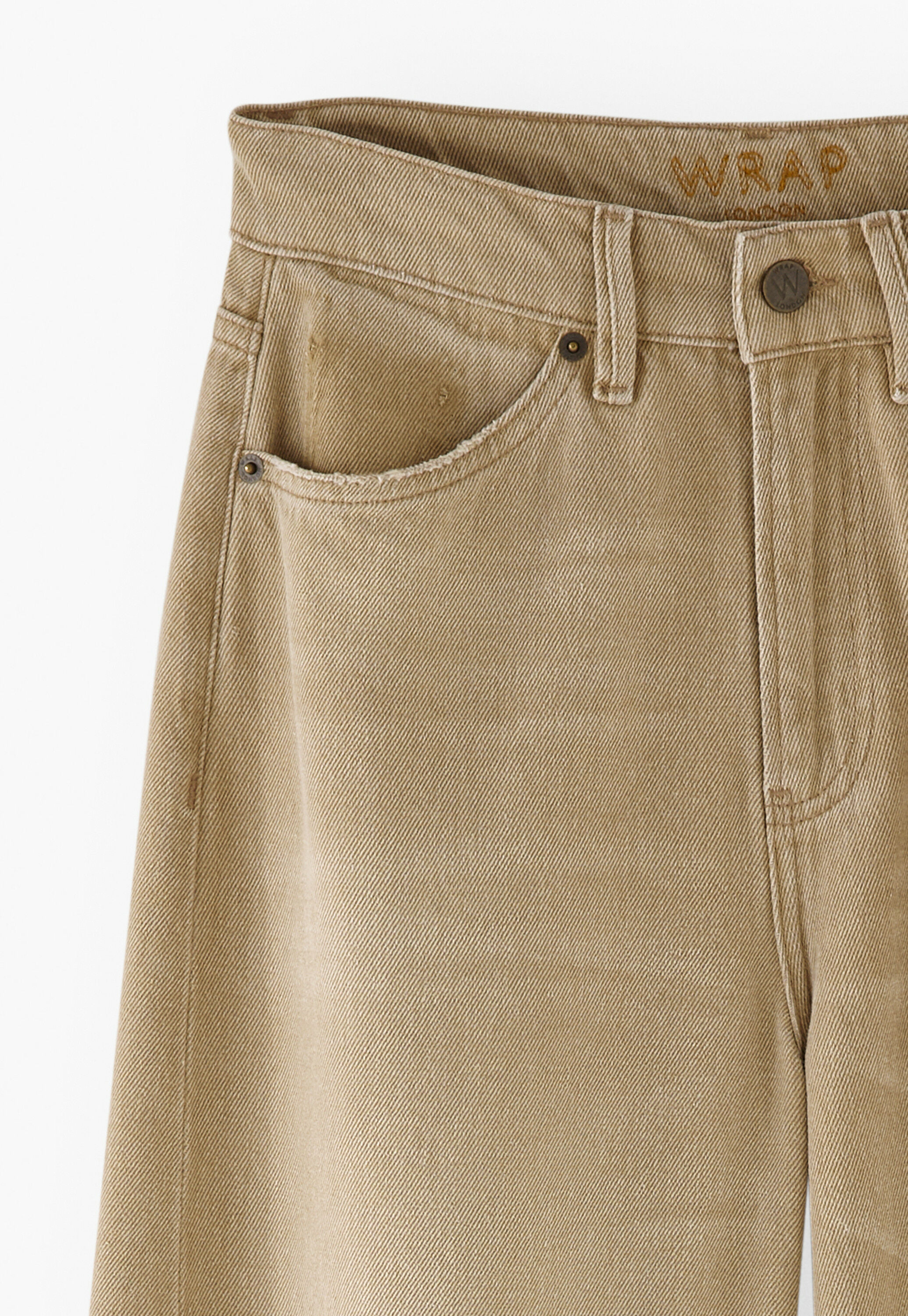Mid-rise wide-leg jeans