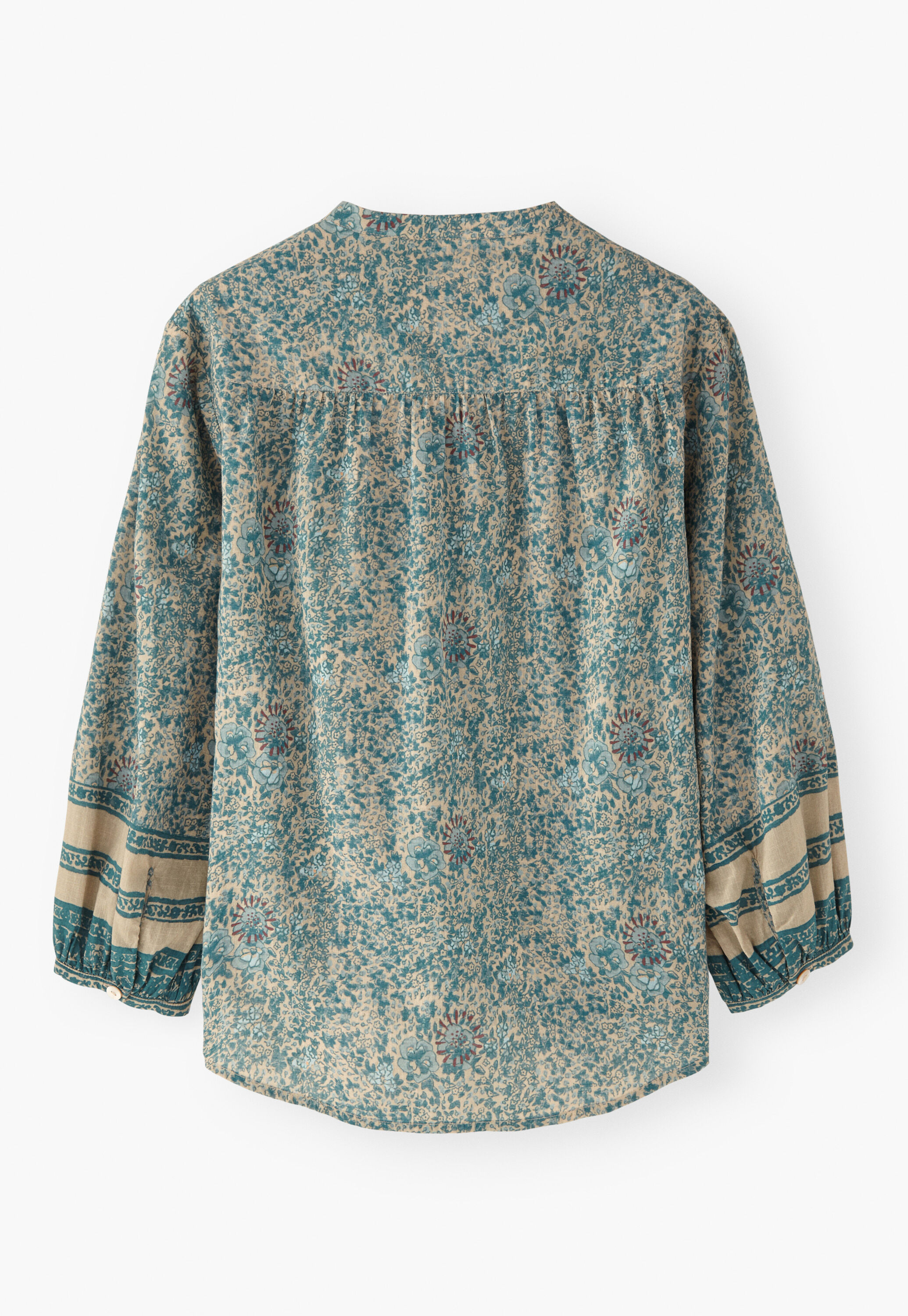 Printed boyfriend blouse