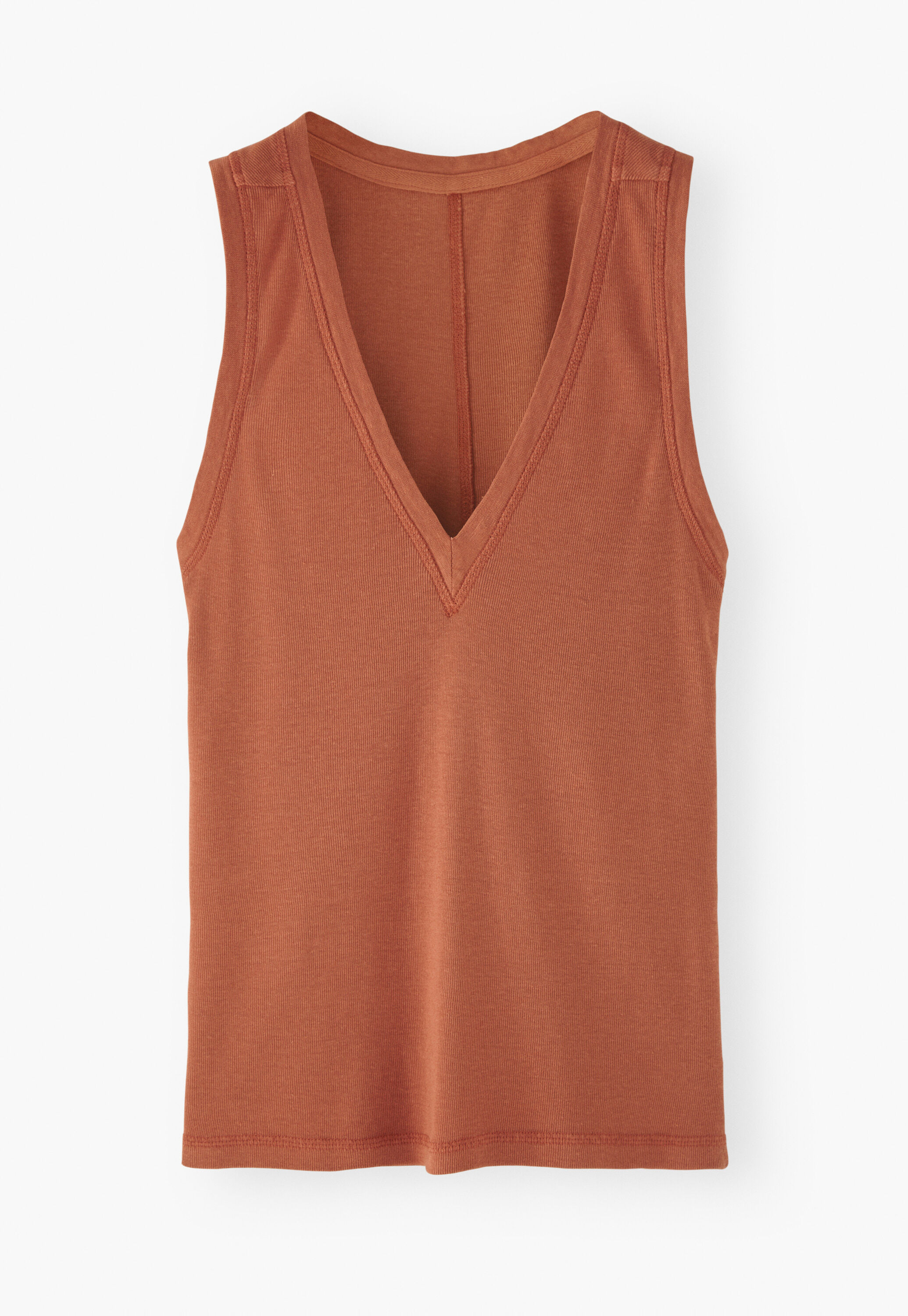 V-neck jersey vest