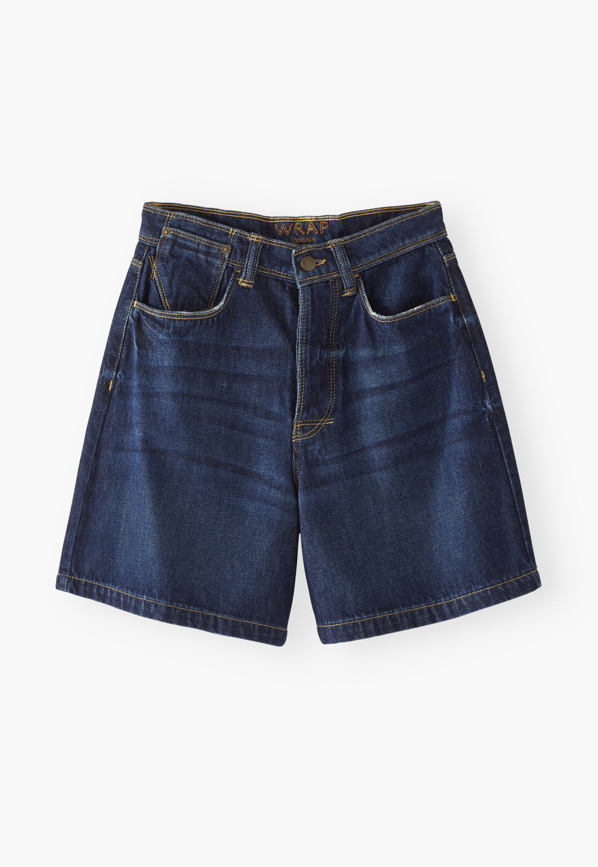Denim shorts, Dark wash, large