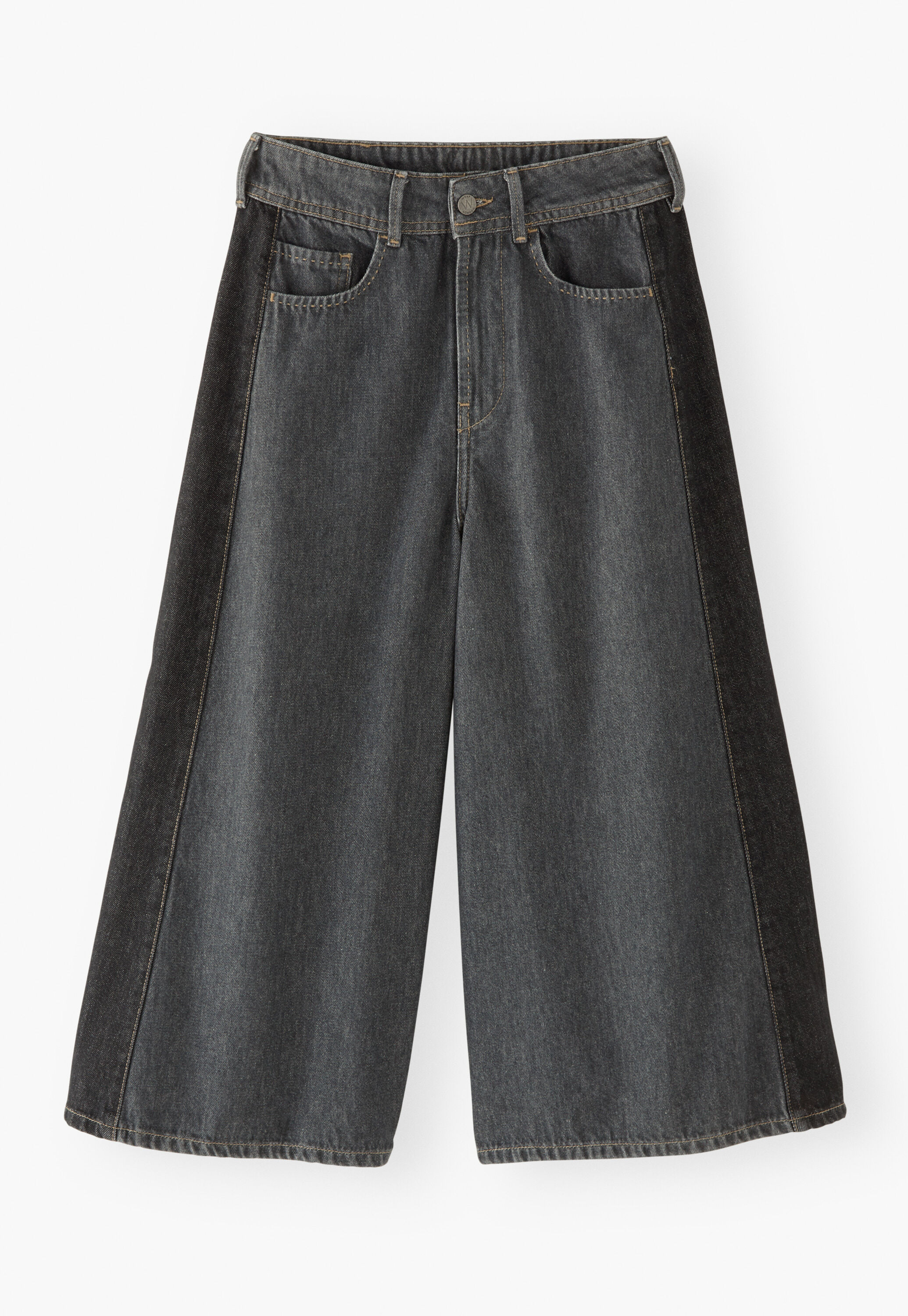 Denim Culottes, Grey wash, large
