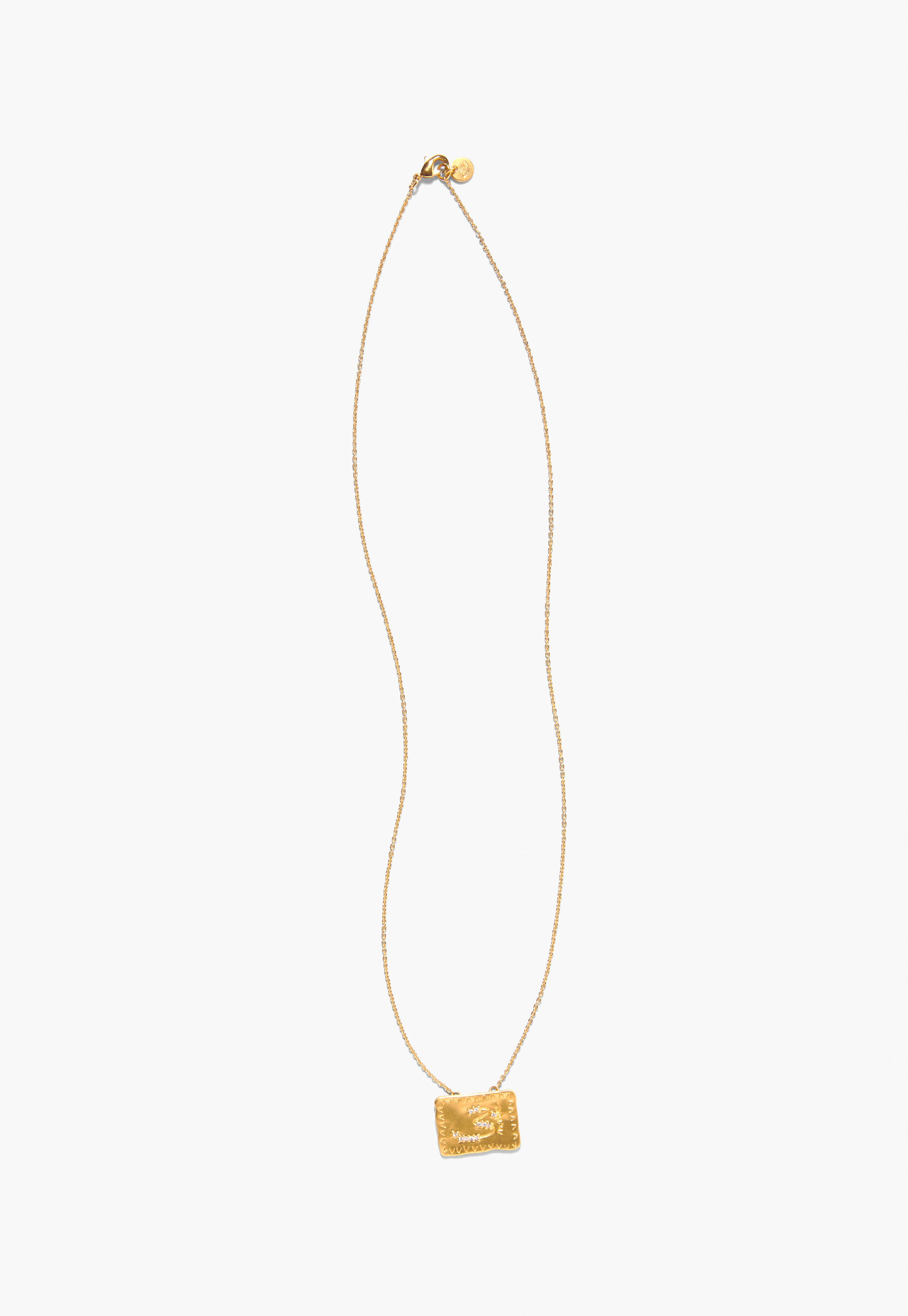 Square pendant necklace