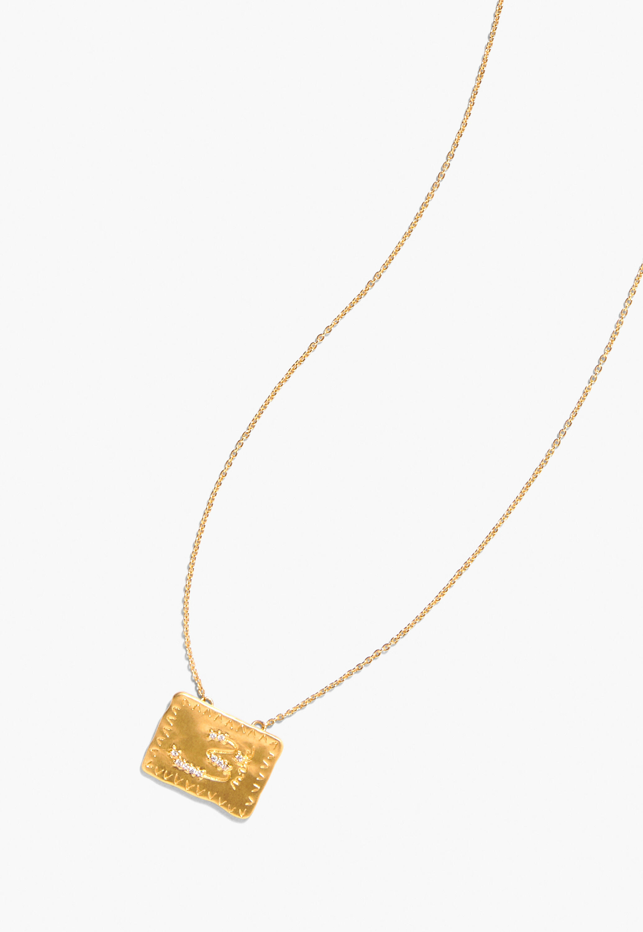 Square pendant necklace