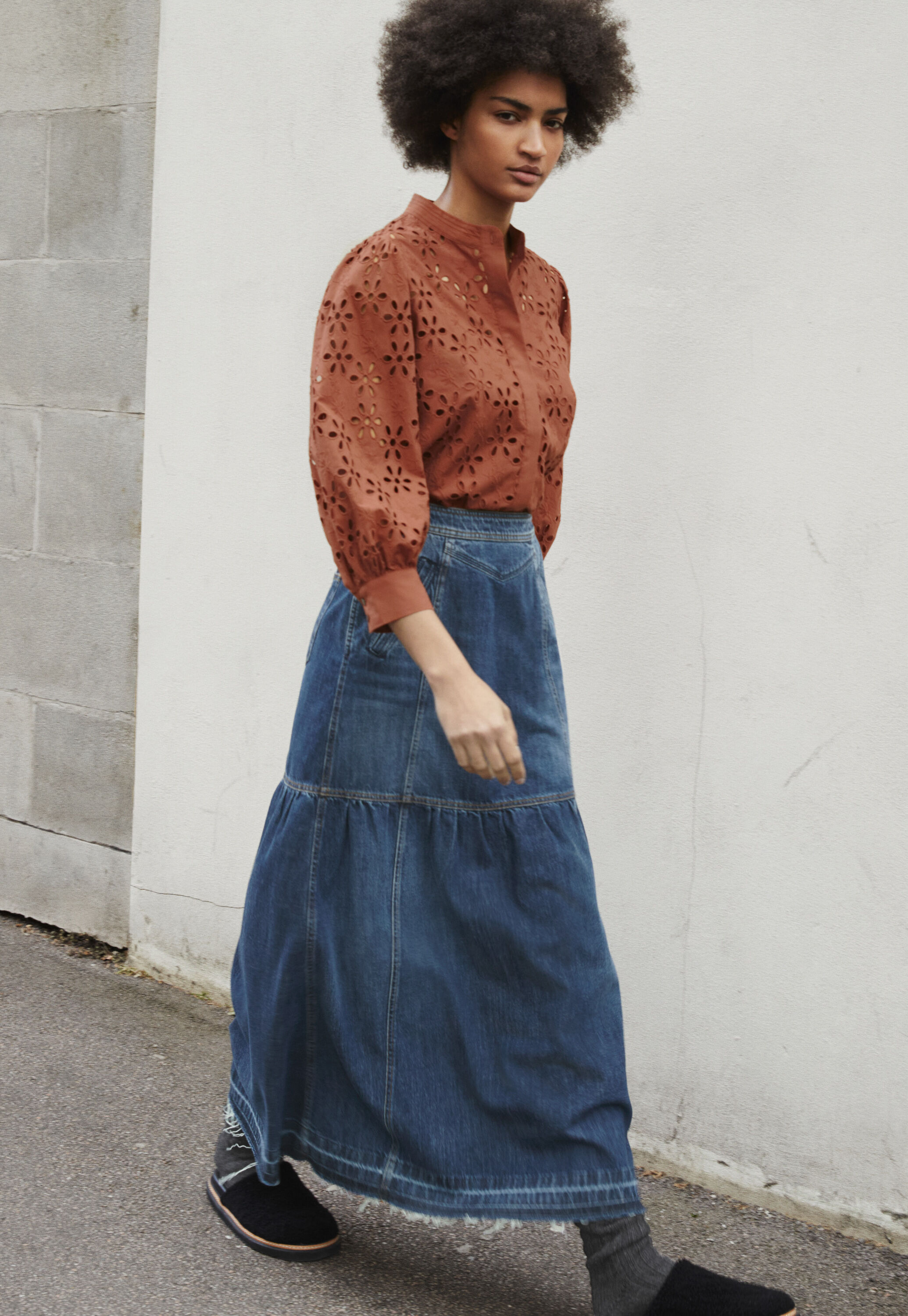 Cutwork blouse