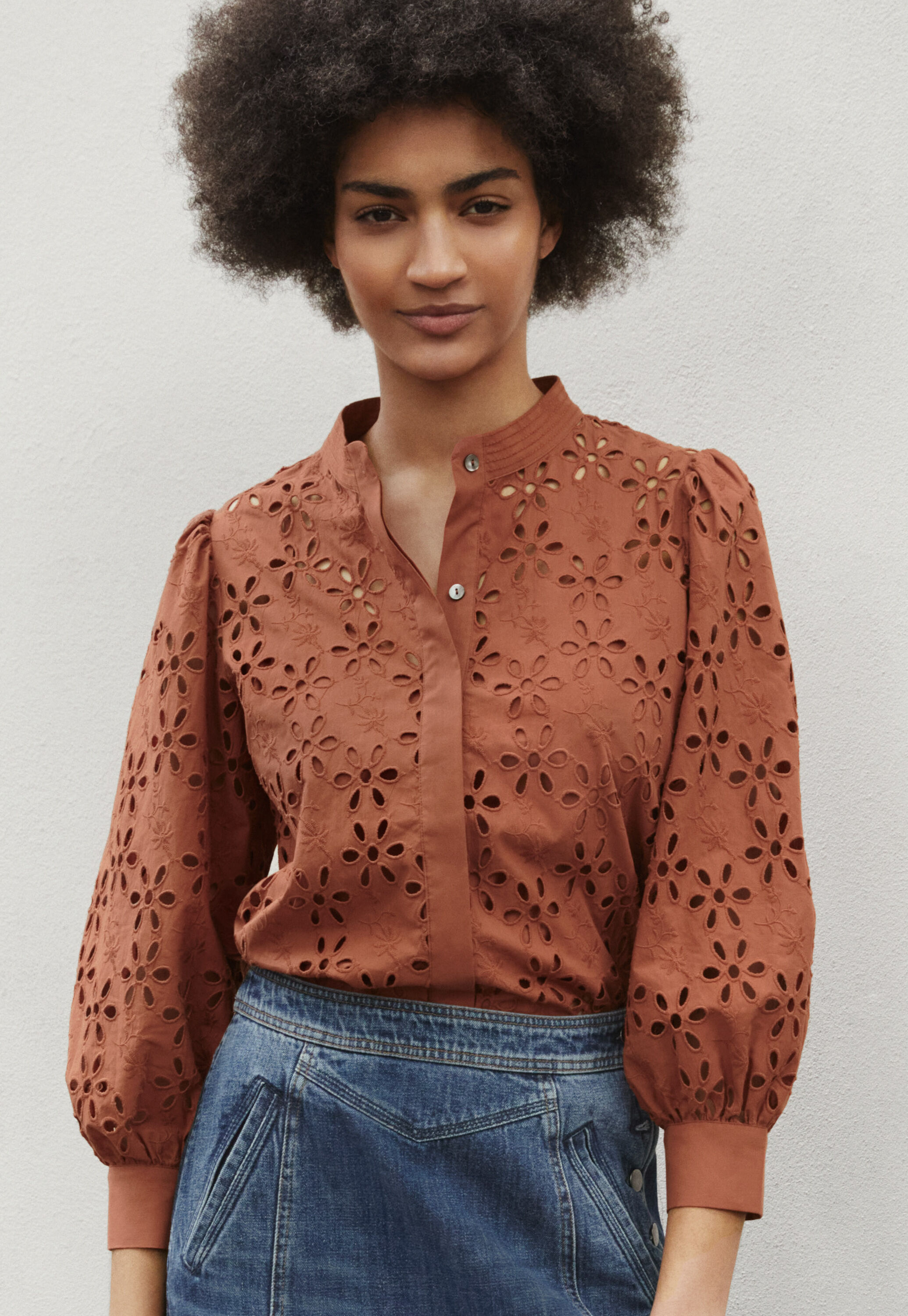 Cutwork blouse