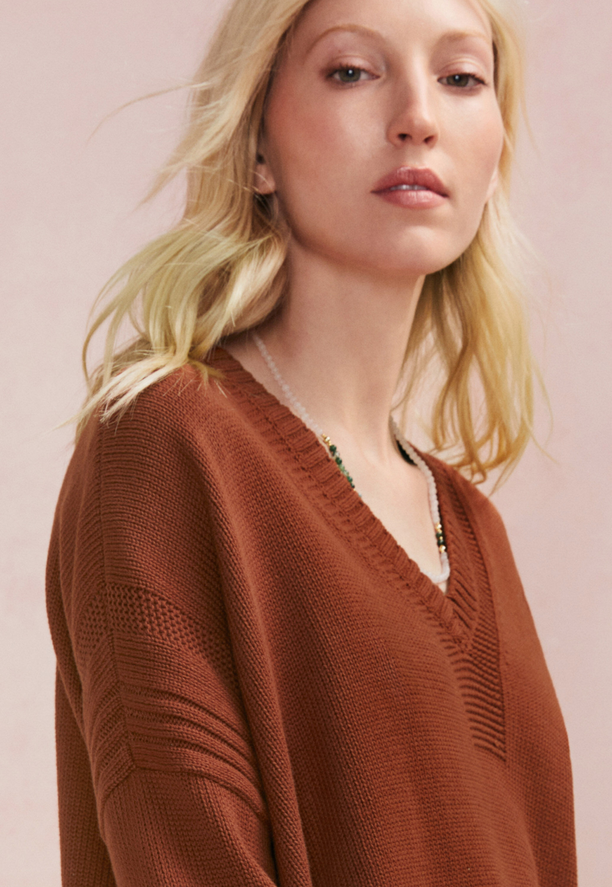 V-neck sweater