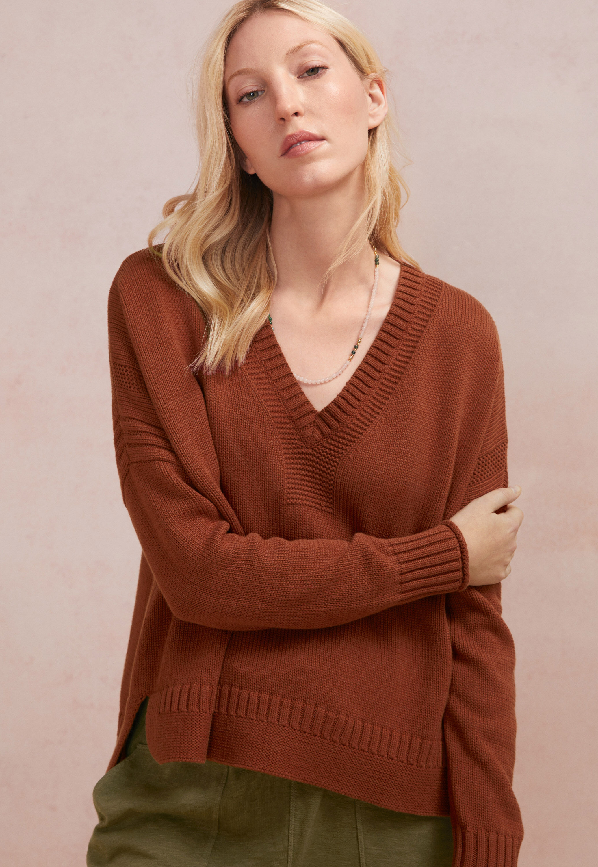 V-neck sweater