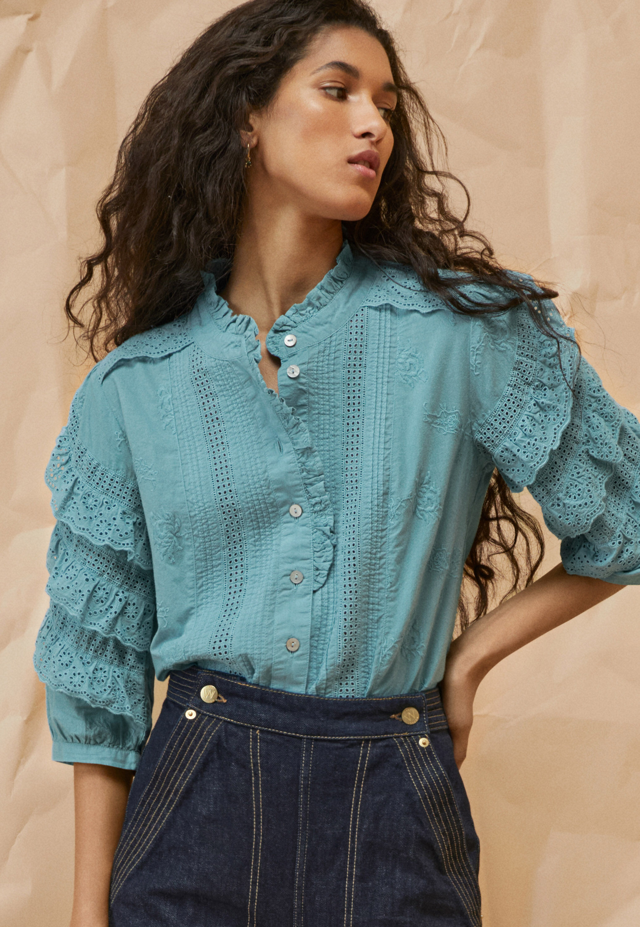 Pintuck blouse