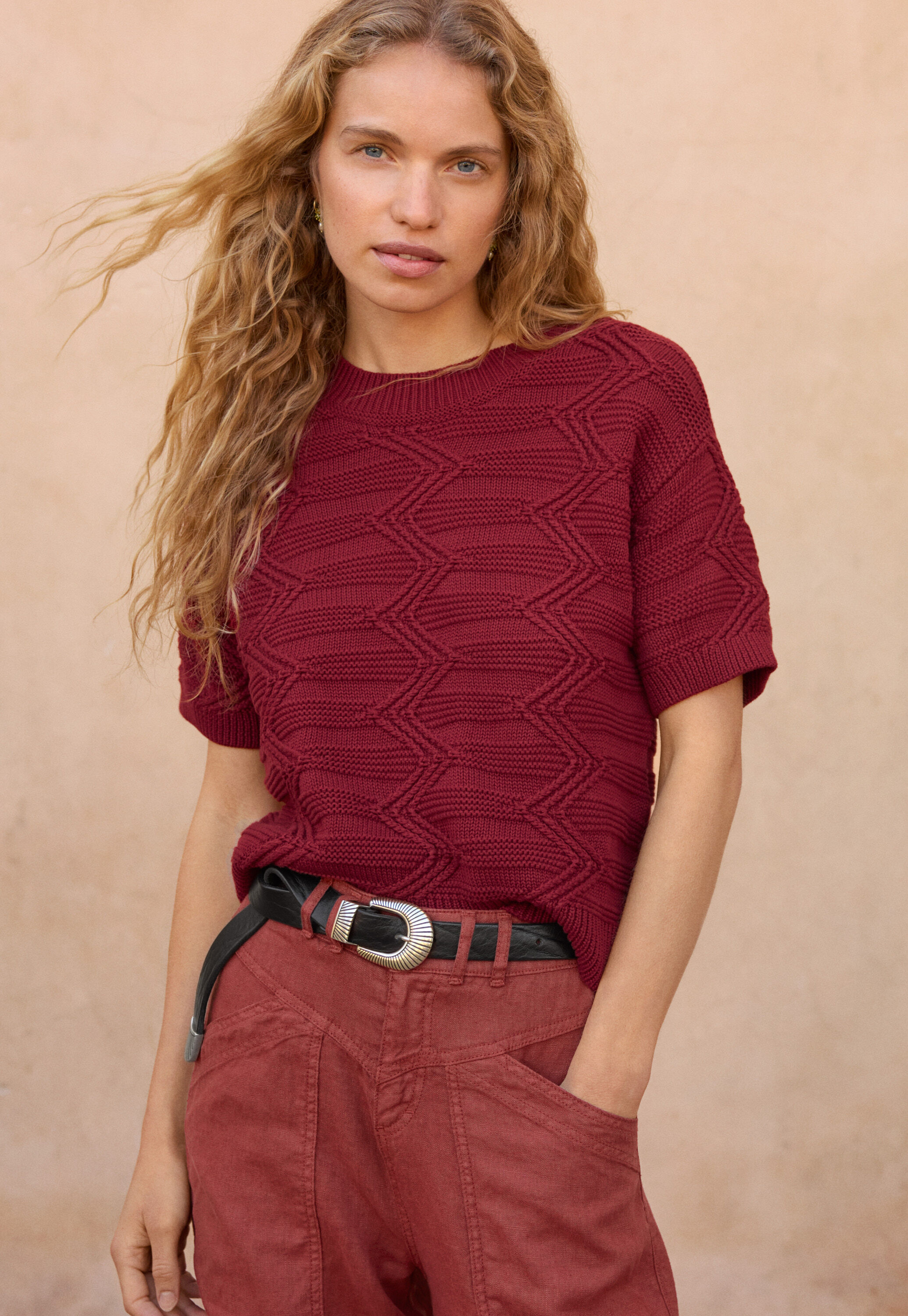 Pintuck blouse
