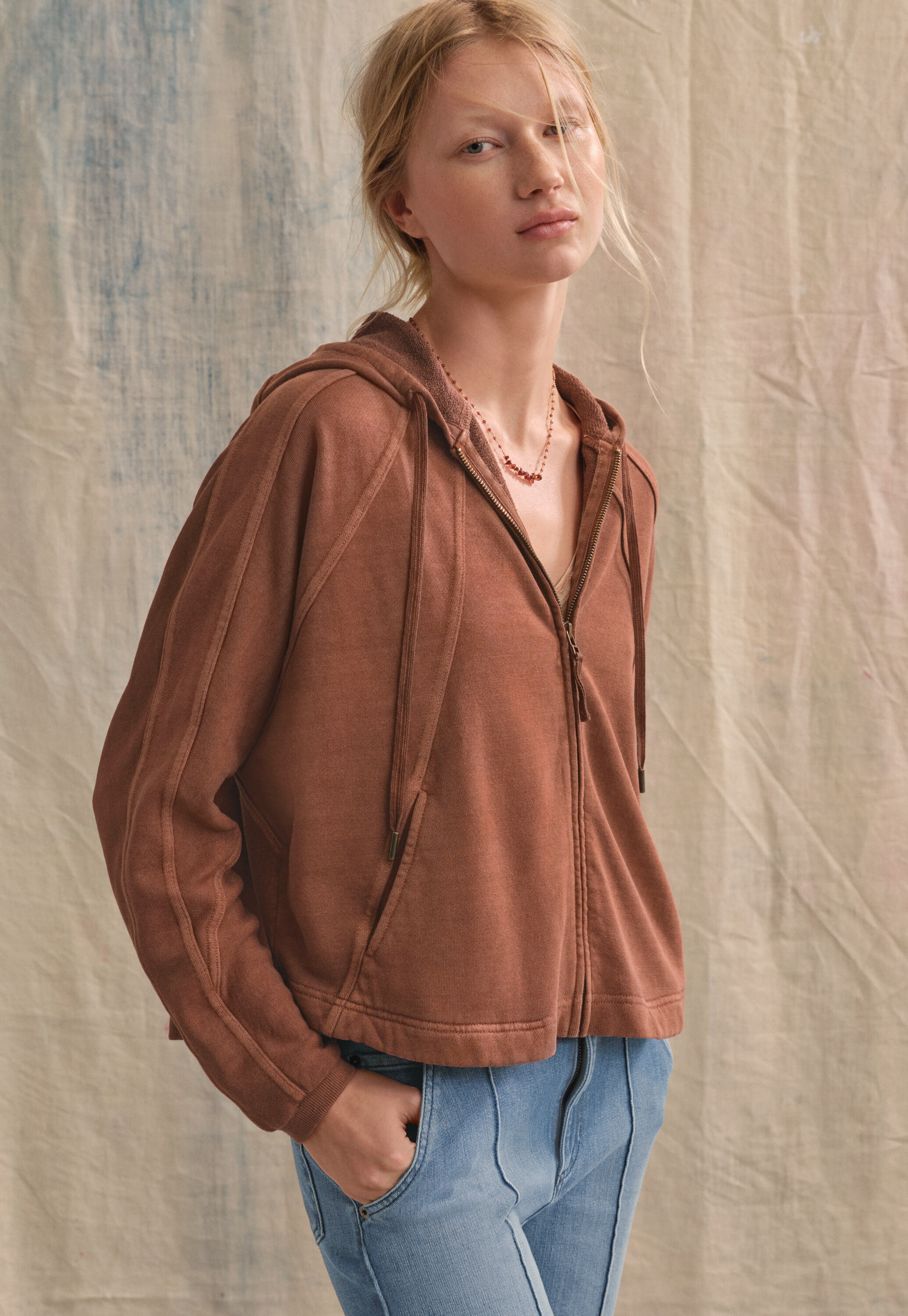 Zip-up hoodie