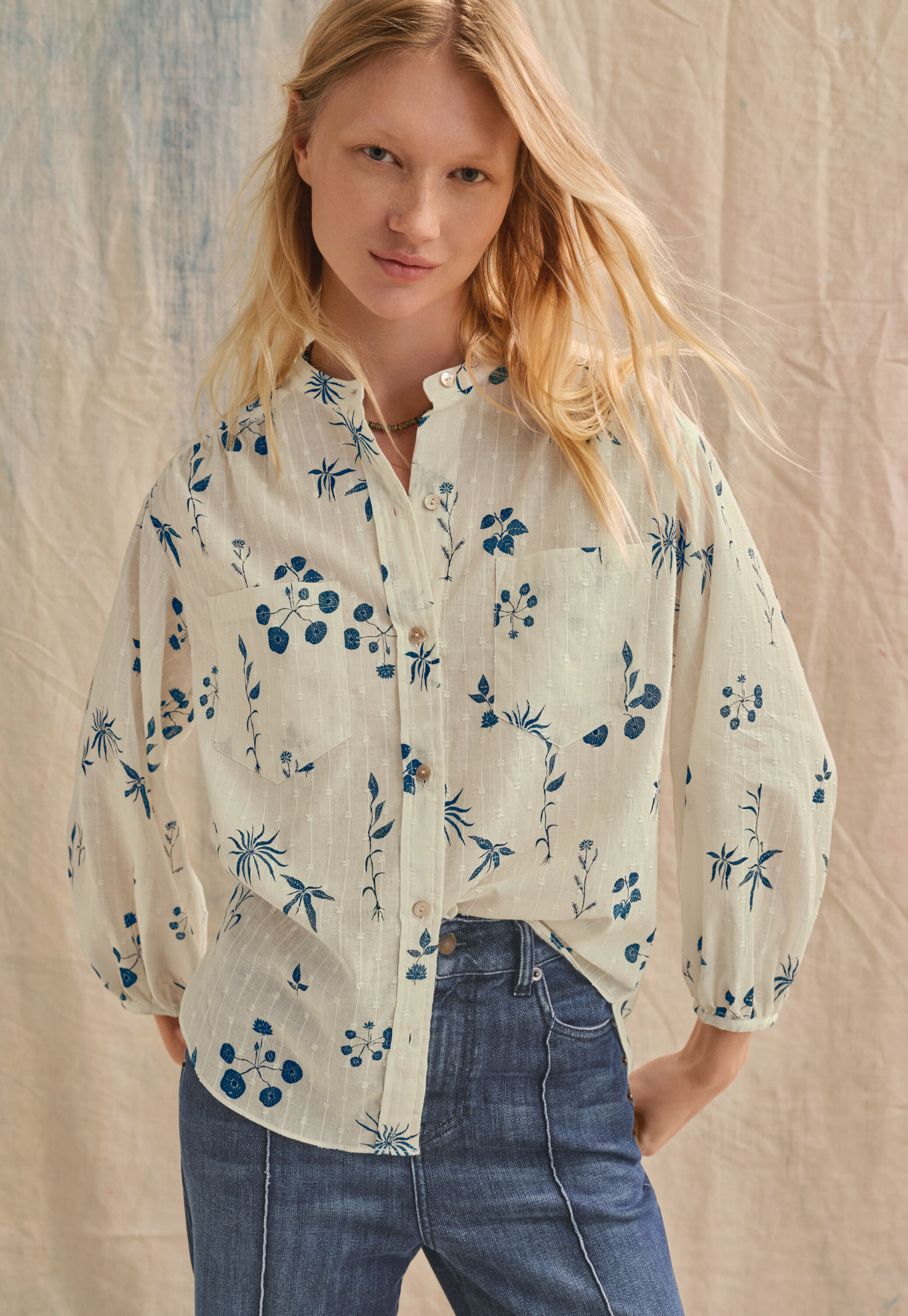 Printed boyfriend shirt