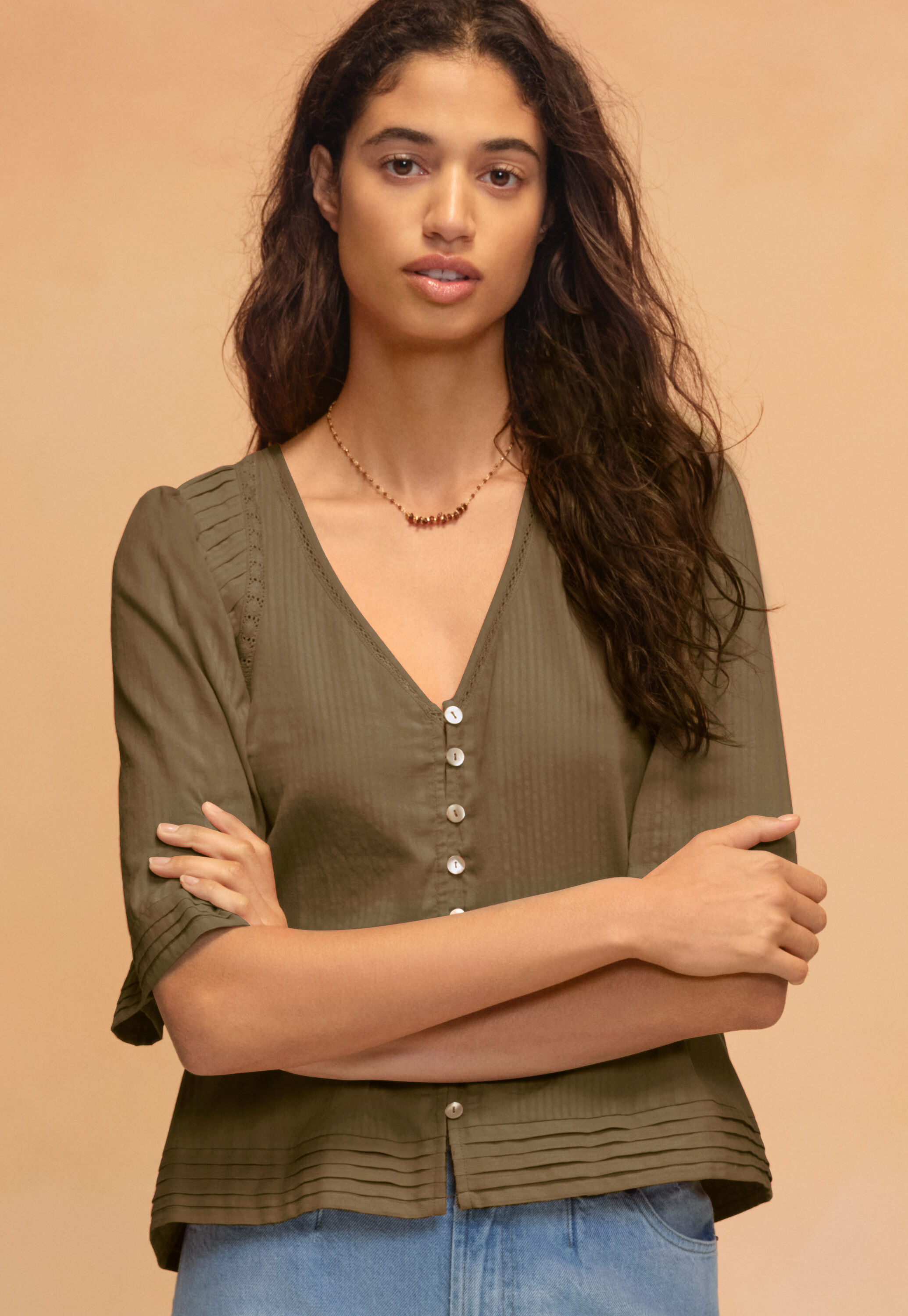 Cropped blouse