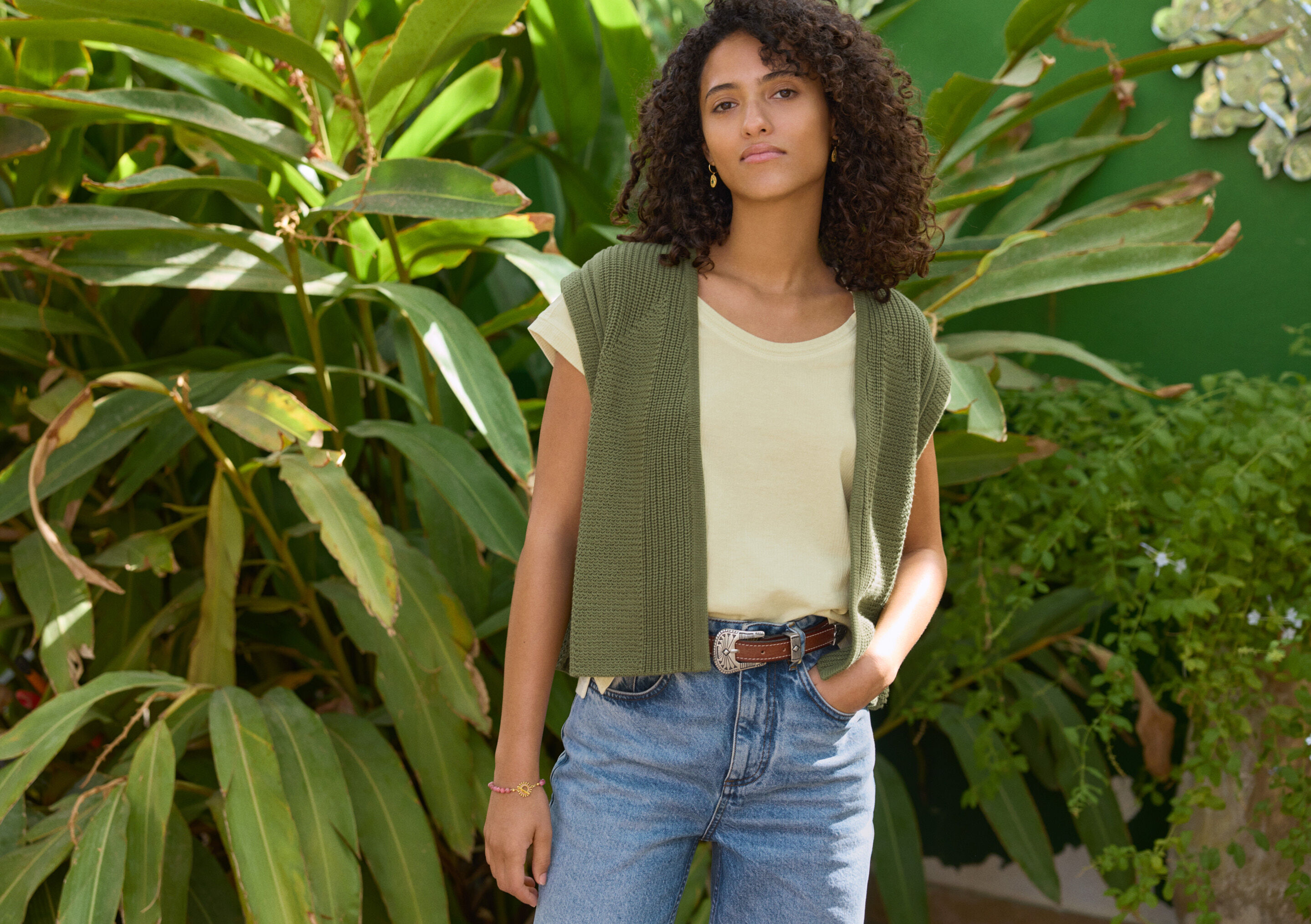 Knitted gilet