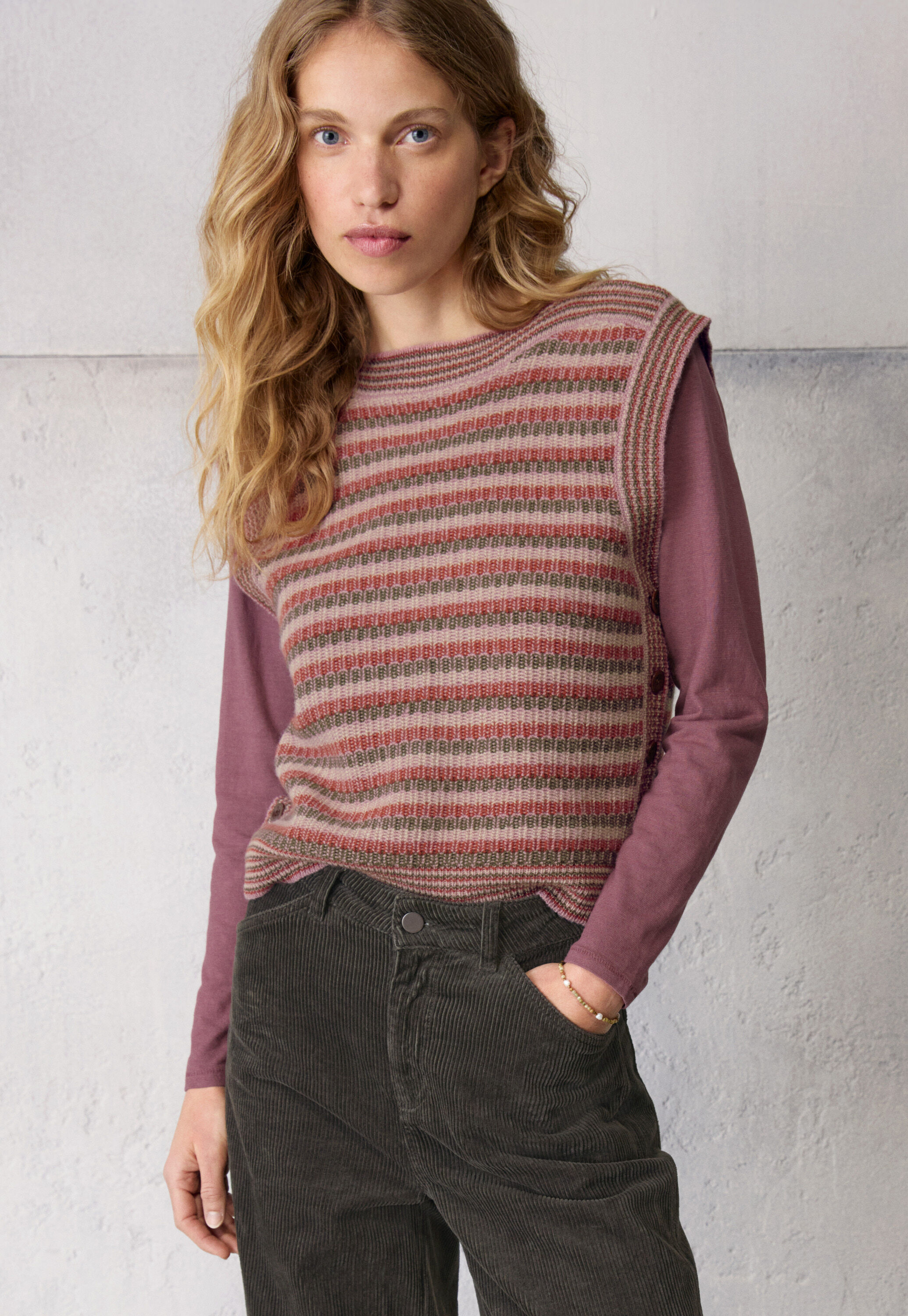 V-neck top